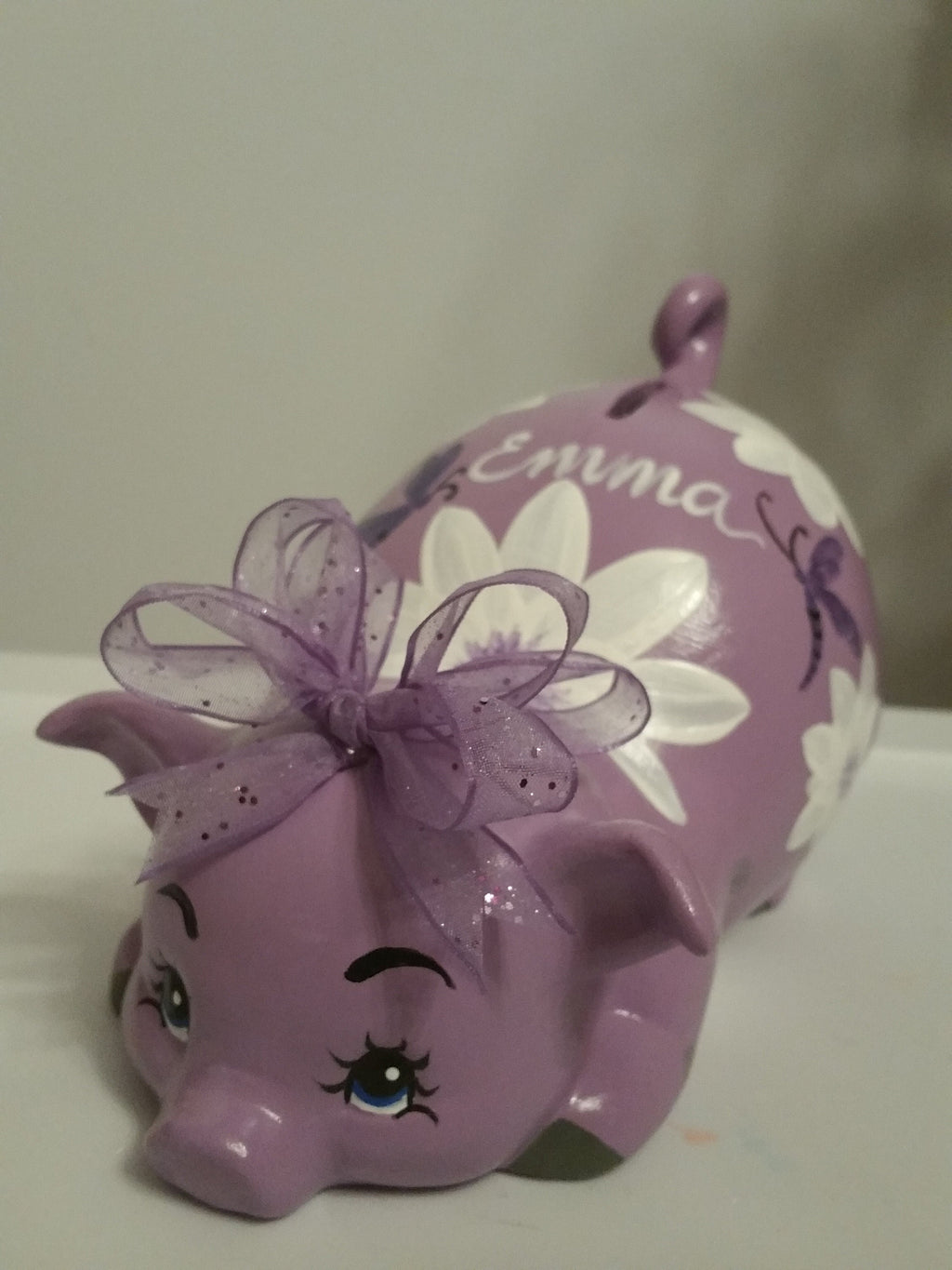 Piggy bank/personalized piggy bank/custom piggy bank/girls piggy bank/ceramic piggy bank/baby gift/baby shower gift/birthday gift