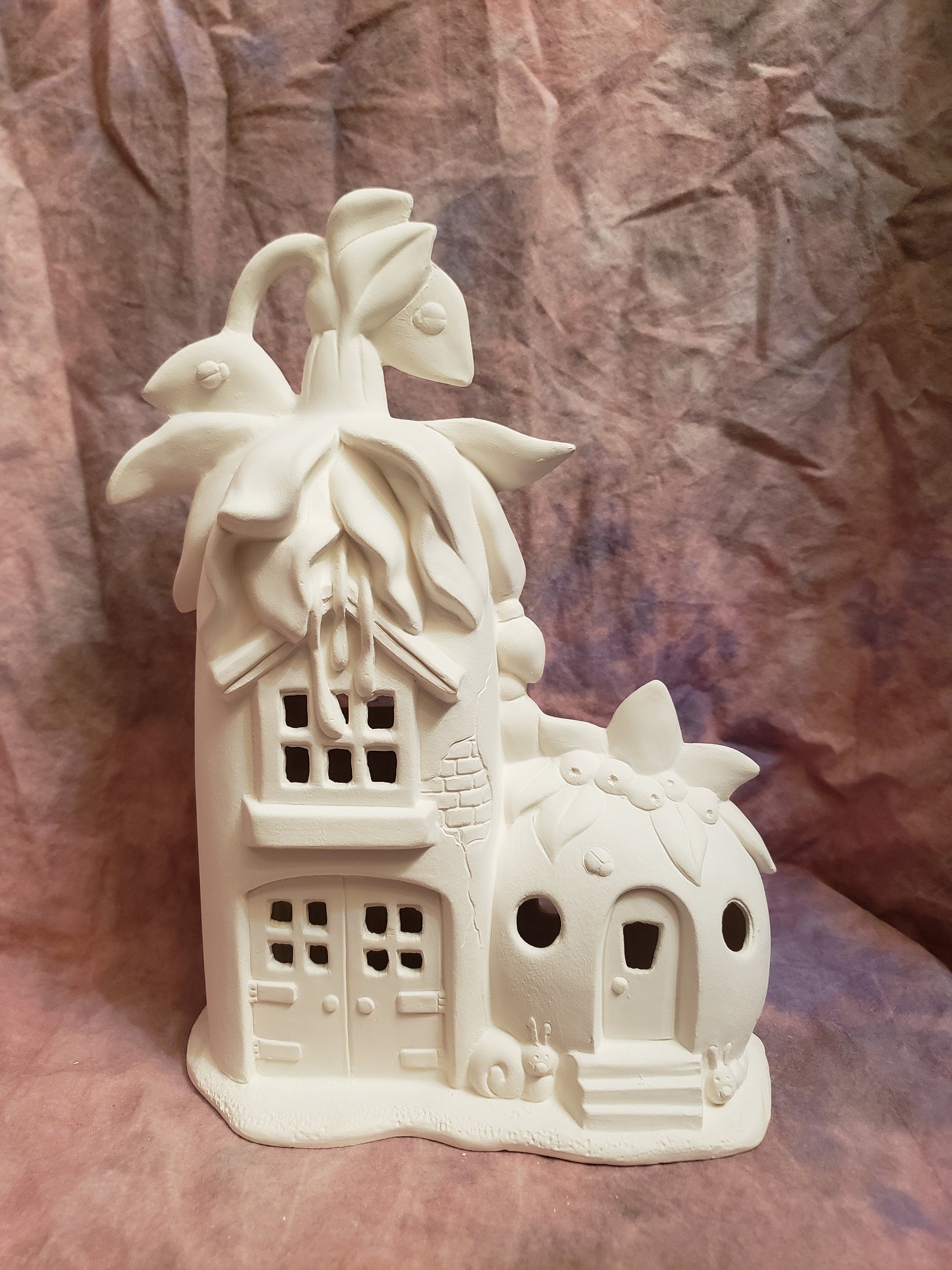 Fairy house-Fuschia Farm & Berry Stand-Ready to paint