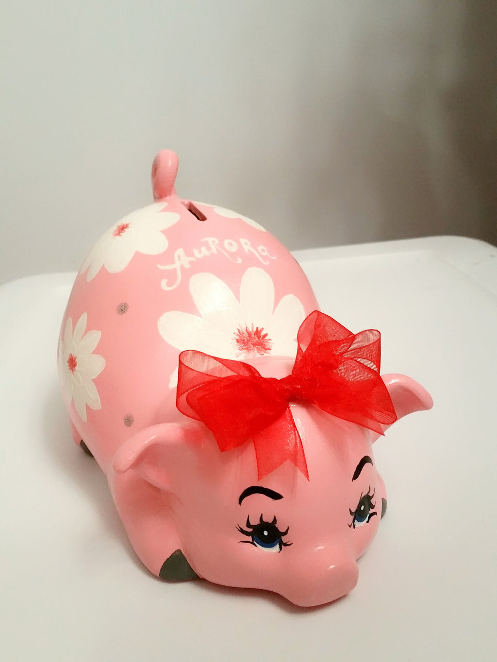 Piggy bank/personalized piggy bank/custom piggy bank/girls piggy bank/ceramic piggy bank/baby gift/baby shower gift/birthday gift