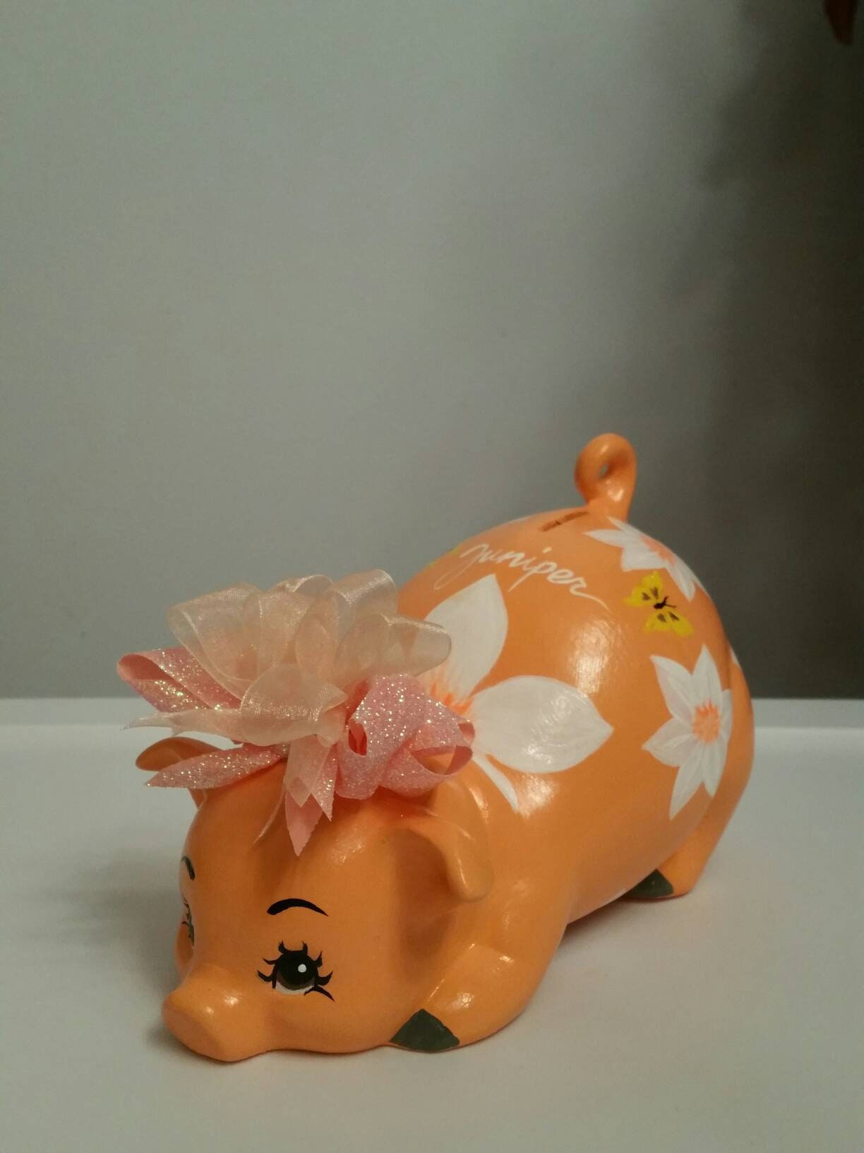 Piggy bank, girls piggy bank, personalized bank, baby gift, baby shower gift