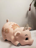 Piggy bank/large piggy bank/girls piggy bank/ceramics piggy bank/baby gift/baby shower gift