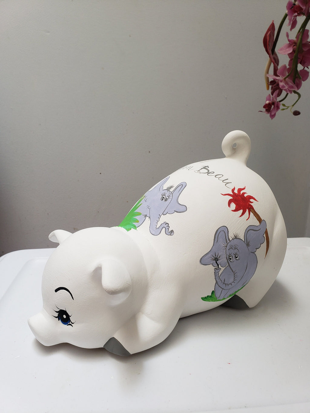 Piggy bank/personalized piggy bank/custom piggy bank/girls piggy bank/ceramic piggy bank/baby gift/baby shower gift/birthday gift