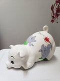 Piggy bank/personalized piggy bank/custom piggy bank/girls piggy bank/ceramic piggy bank/baby gift/baby shower gift/birthday gift