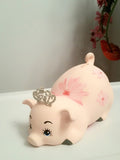 Piggy bank/large piggy bank/girls piggy bank/ceramics piggy bank/baby gift/baby shower gift