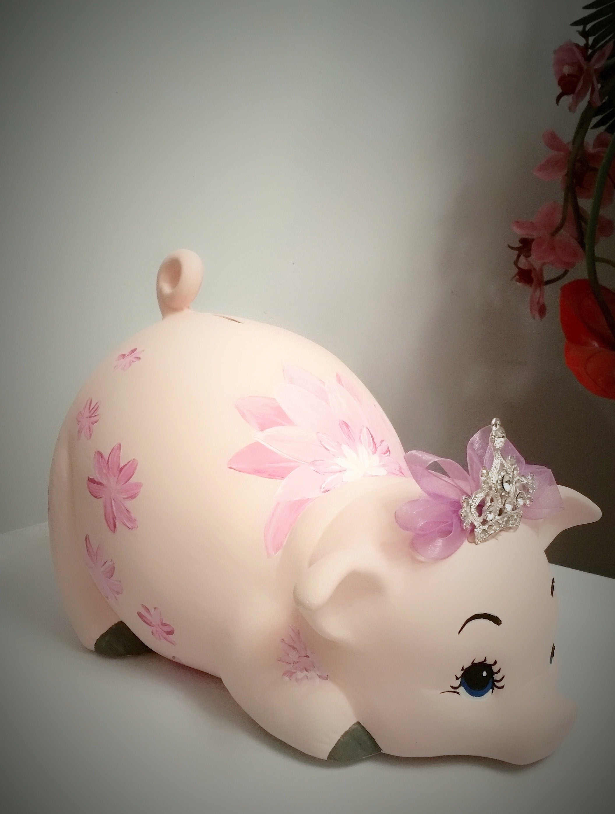 Piggy bank/personalized piggy bank/large piggy bank/girls piggy bank/baby bank/baby's gift/baby shower gift