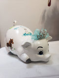 Piggy bank/personalized piggy bank/large piggy bank/girls piggy bank/baby bank/baby's gift/baby shower gift