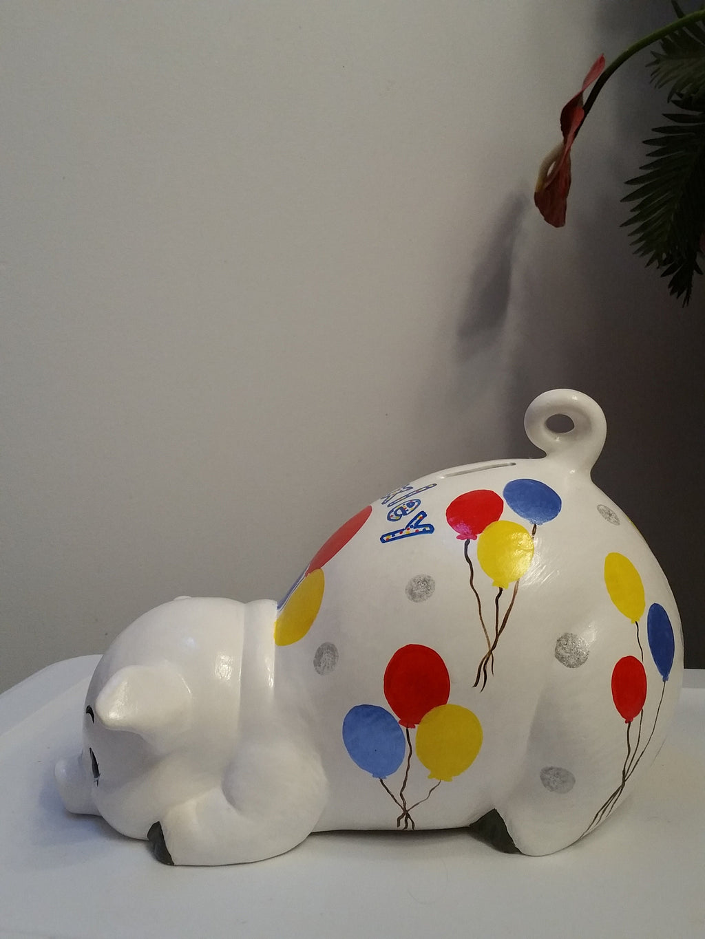 Piggy bank/personalized piggy bank/custom piggy bank/girls piggy bank/ceramic piggy bank/baby gift/baby shower gift/birthday gift