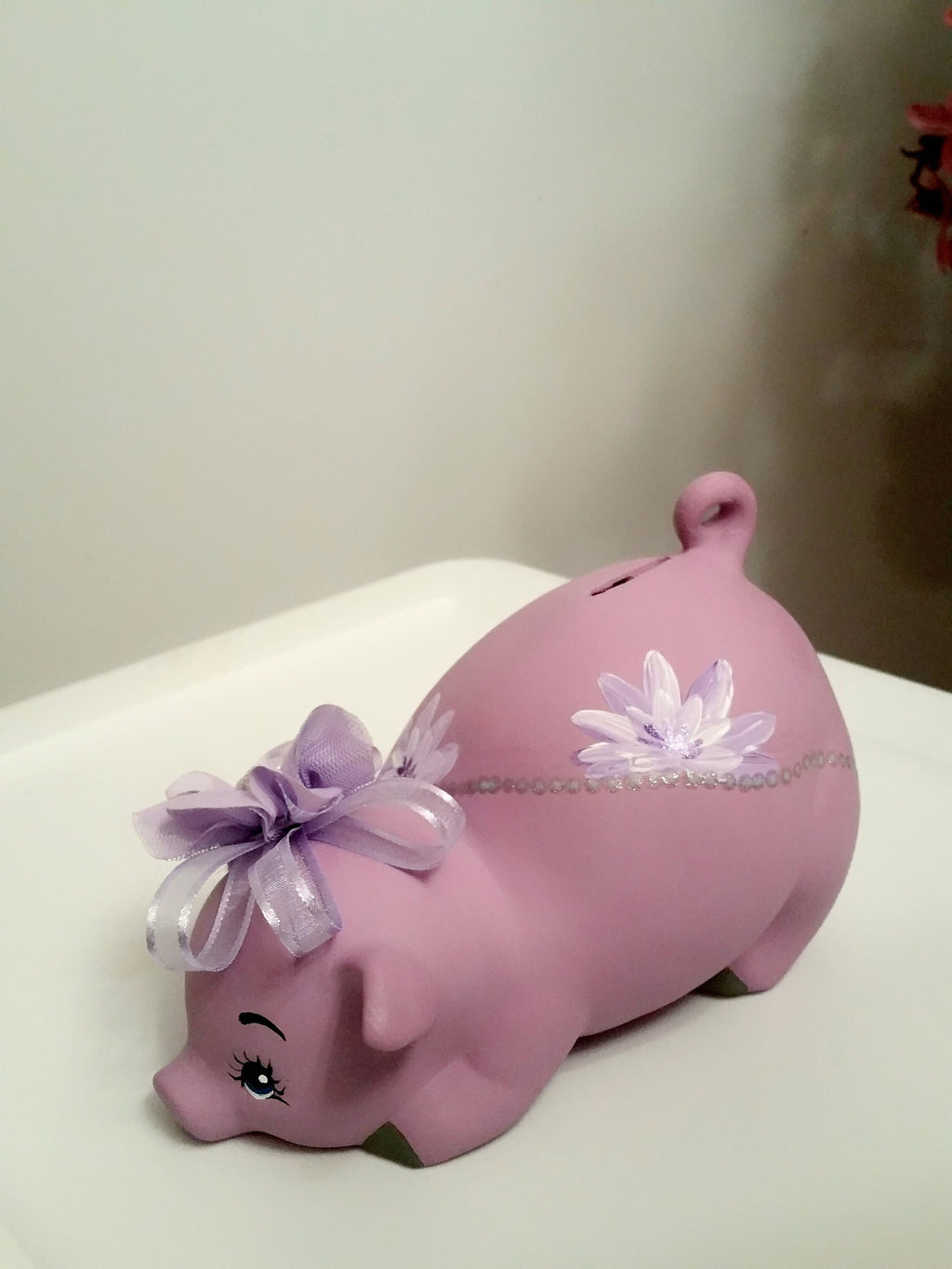 Piggy bank/personalized piggy bank/purple piggy bank/baby bank/girls piggy bank/Baby gift/Baby shower gift