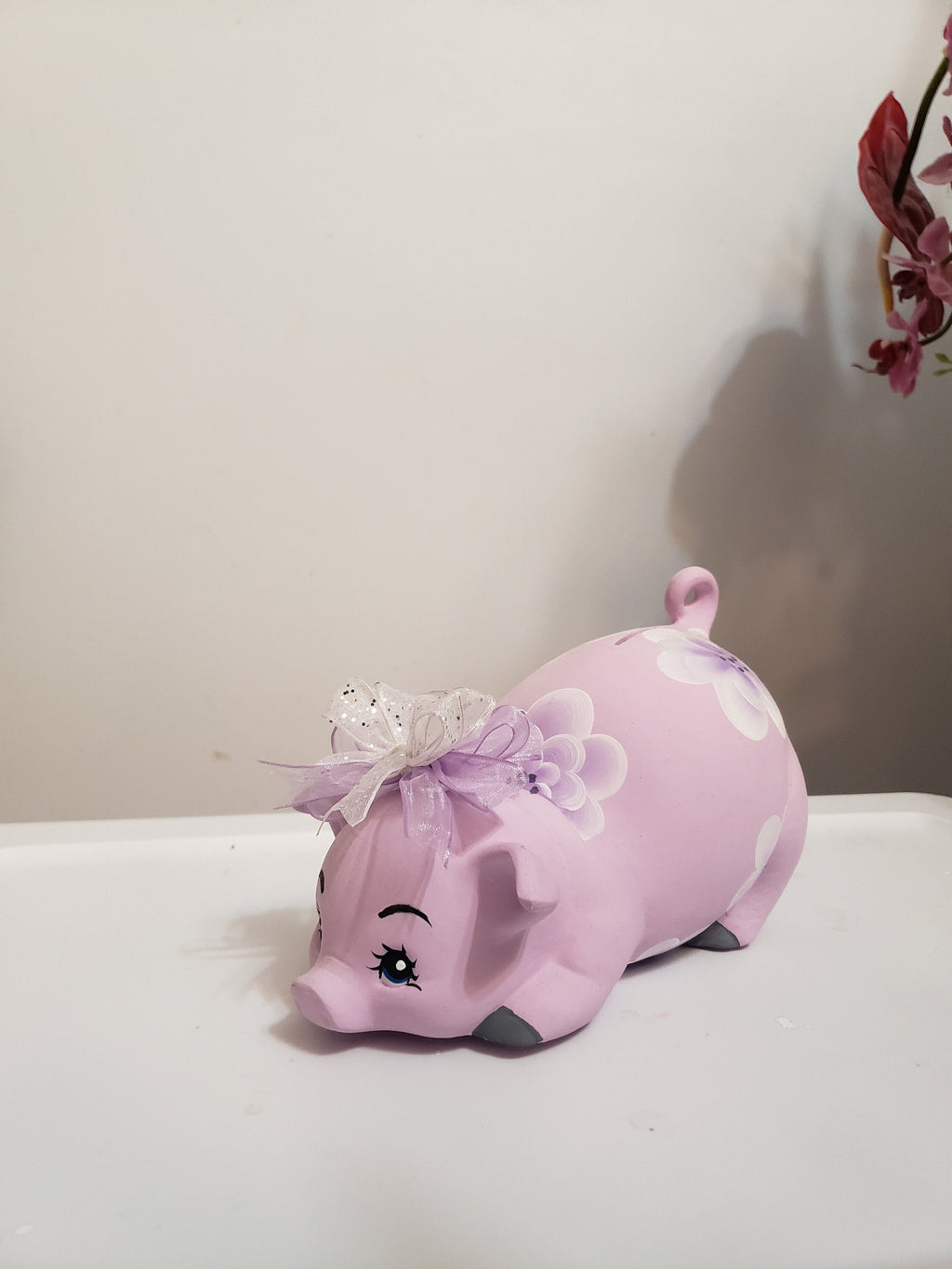 CLICK-N-SHIP Hand-painted Piggy bank-small sized