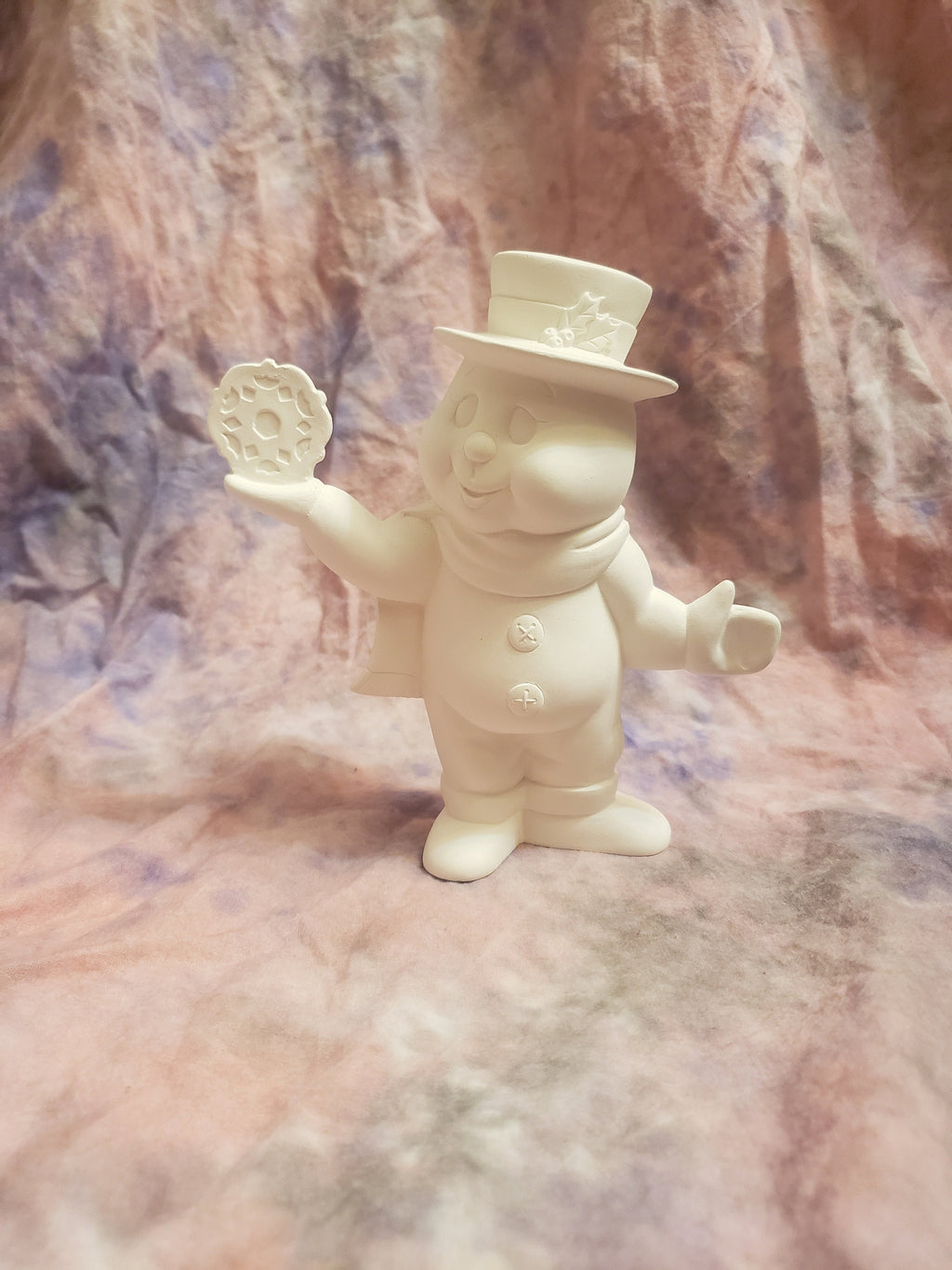 Paint your own Snowman holding a Snowflake