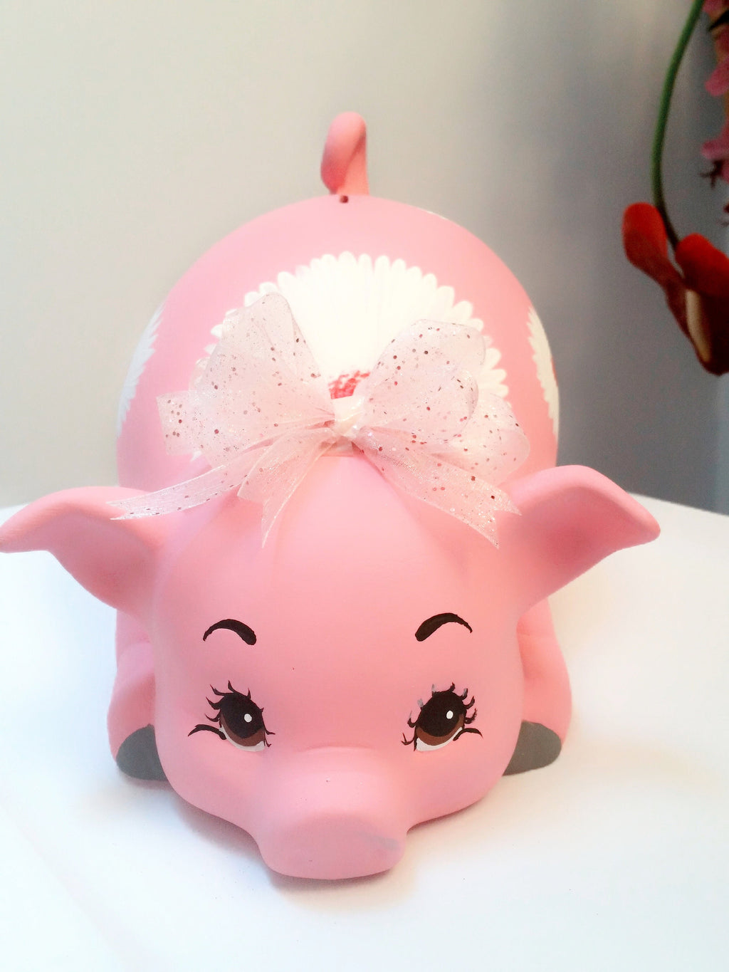 Piggy bank/personalized piggy bank/custom piggy bank/girls piggy bank/ceramic piggy bank/baby gift/baby shower gift/birthday gift