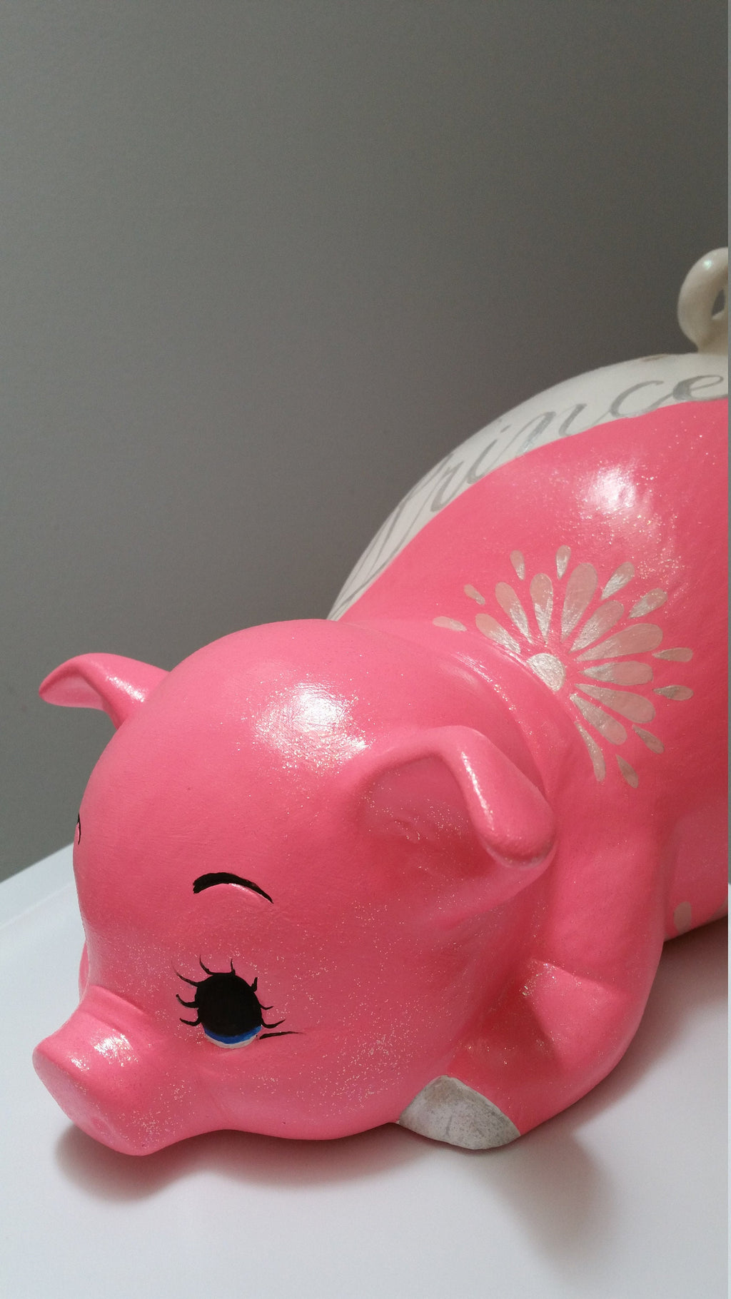 Personalized girls piggy bank, princess piggy bank, baby bank, piggy bank, girls piggy bank/ceramics piggy bank/Baby gift/Baby shower gift
