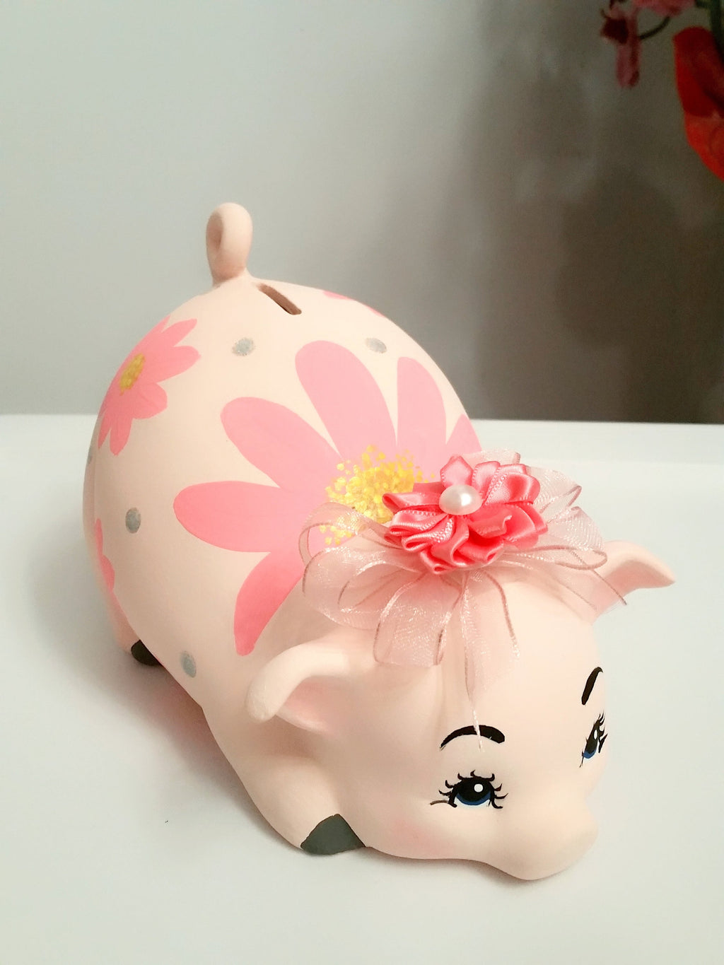Piggy bank/personalized piggy bank/girls piggy bank/pink piggy bank/baby gift/baby shower gift
