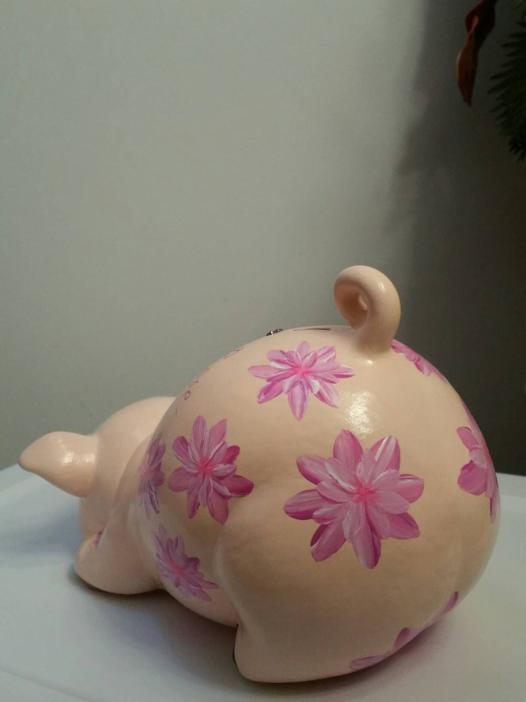 Piggy bank/large piggy bank/girls piggy bank/baby gift/baby shower gift/birthday gift/baptism gift/personalized piggy bank