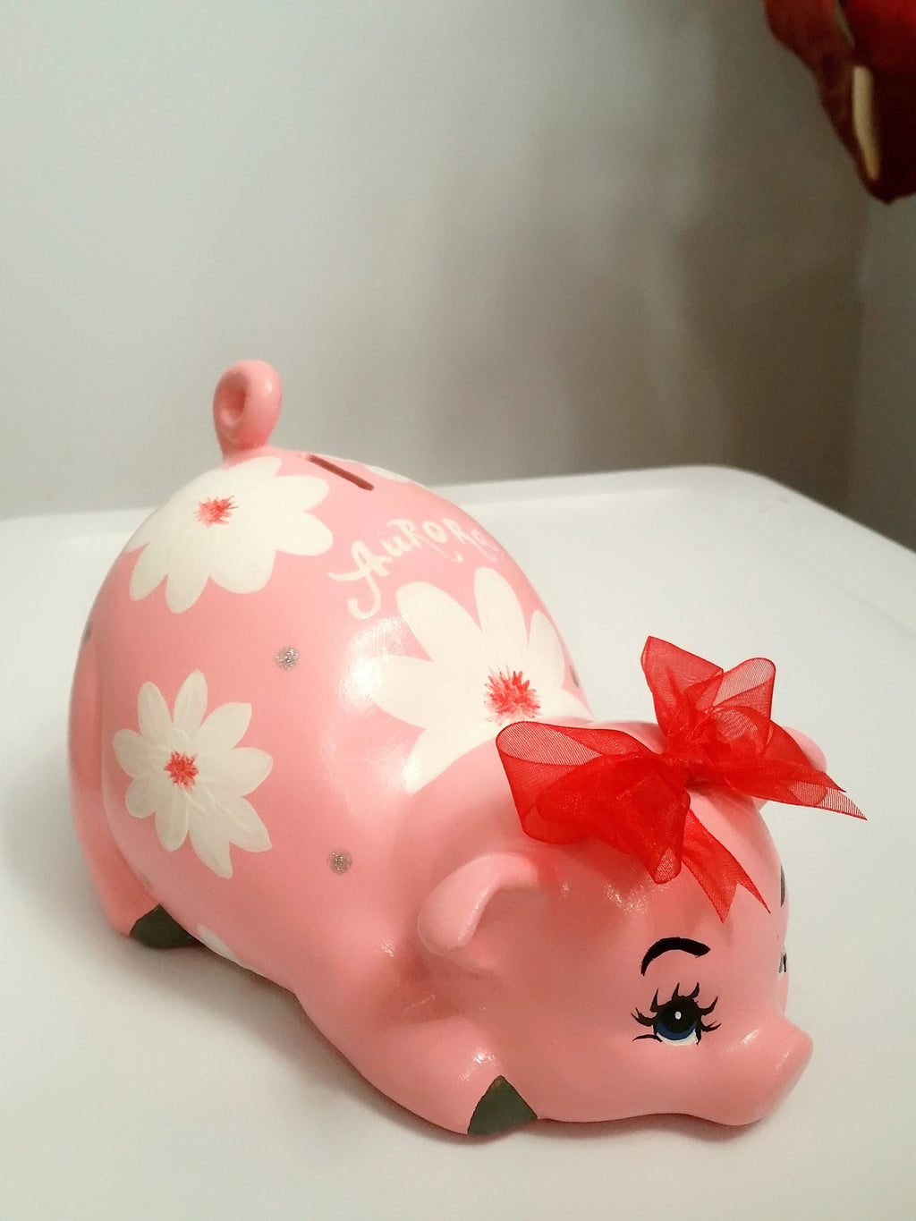 Piggy bank/personalized piggy bank/custom piggy bank/girls piggy bank/ceramic piggy bank/baby gift/baby shower gift/birthday gift