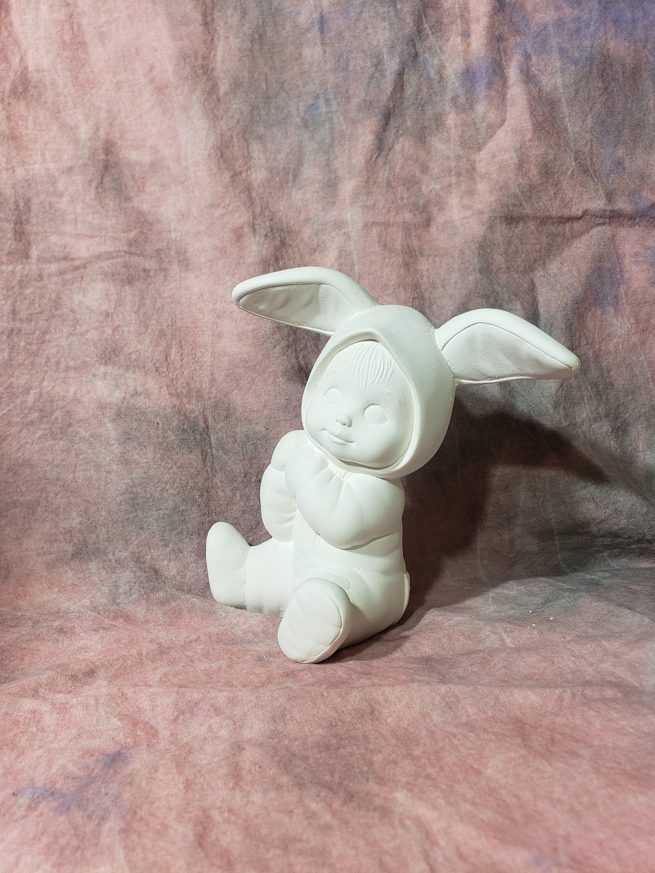 Sweet Tot Bunny Cuddling: paint-your-own