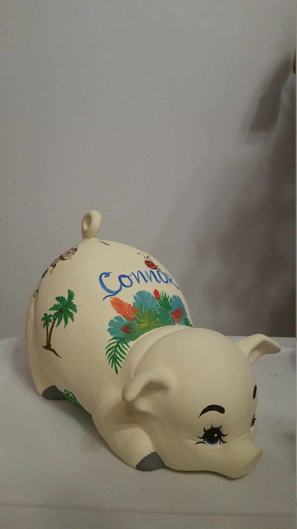 Piggy bank/personalized piggy bank/custom piggy bank/girls piggy bank/ceramic piggy bank/baby gift/baby shower gift/birthday gift