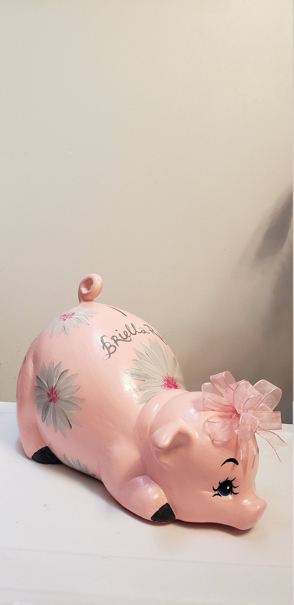 Piggy bank/large piggy bank/girls piggy bank/ceramics piggy bank/baby gift/baby shower gift