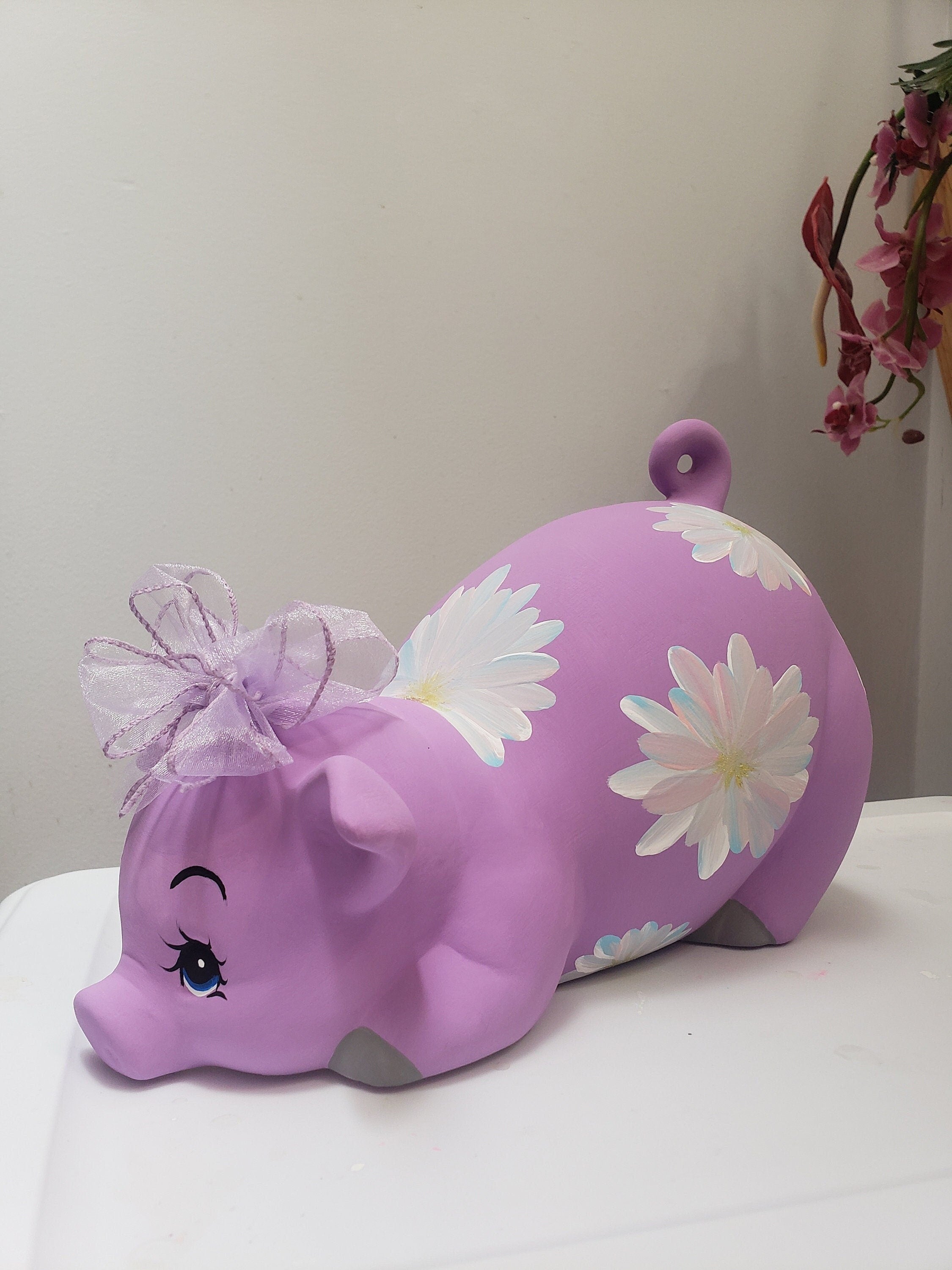 Piggy bank/large piggy bank/girls piggy bank/ceramics piggy bank/baby gift/baby shower gift