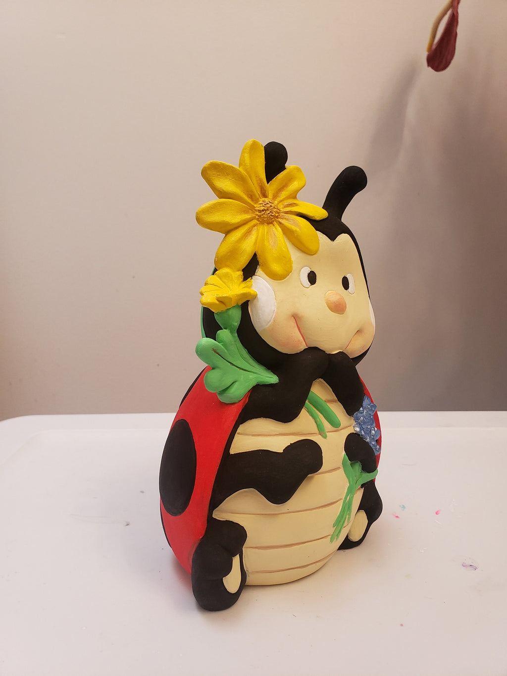 Lady Bug Bank - painted - personalizable