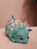 Piggy bank/personalized piggy bank/custom piggy bank/girls piggy bank/ceramic piggy bank/baby gift/baby shower gift/birthday gift