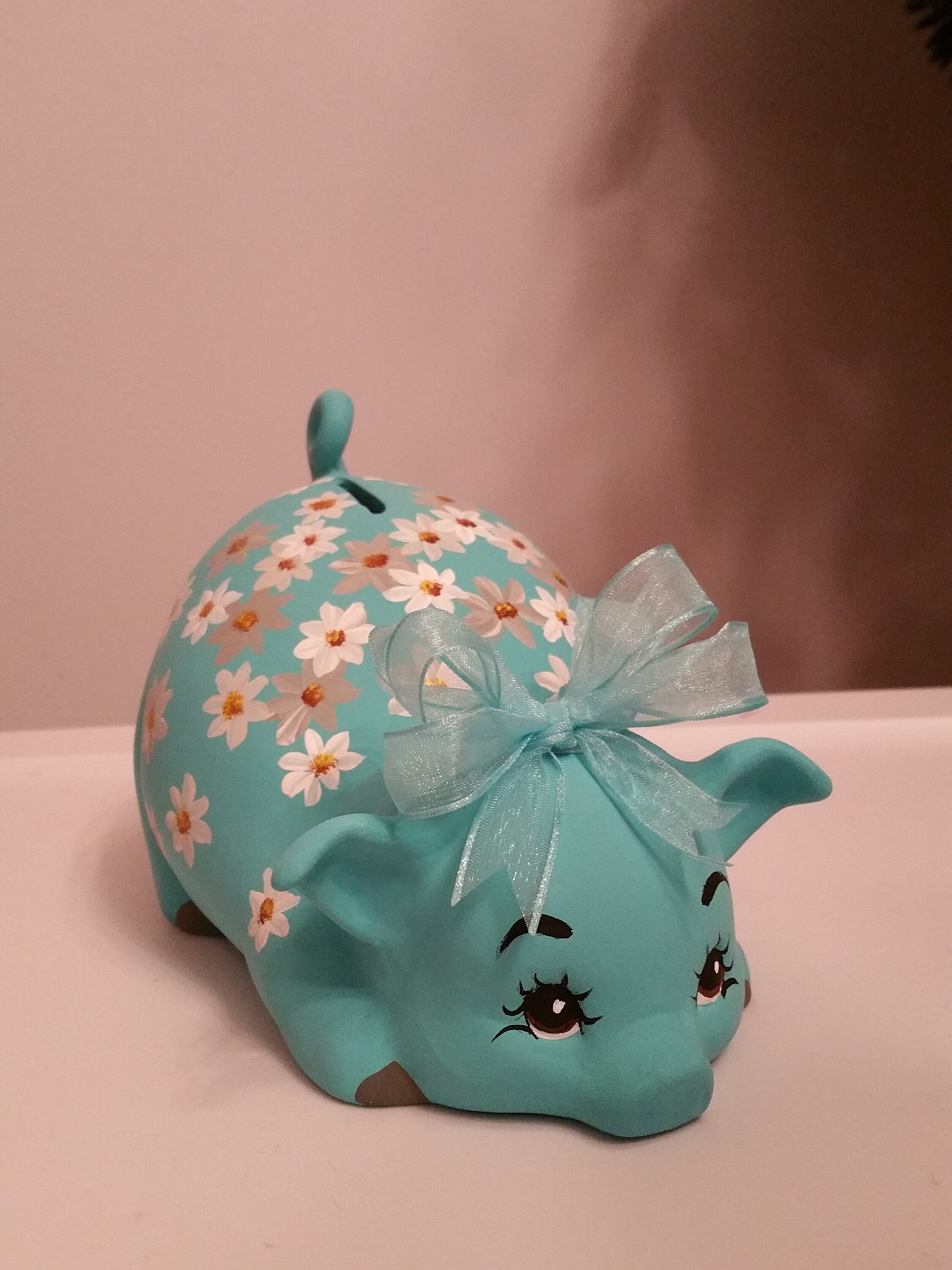Piggy bank/personalized piggy bank/custom piggy bank/girls piggy bank/ceramic piggy bank/baby gift/baby shower gift/birthday gift