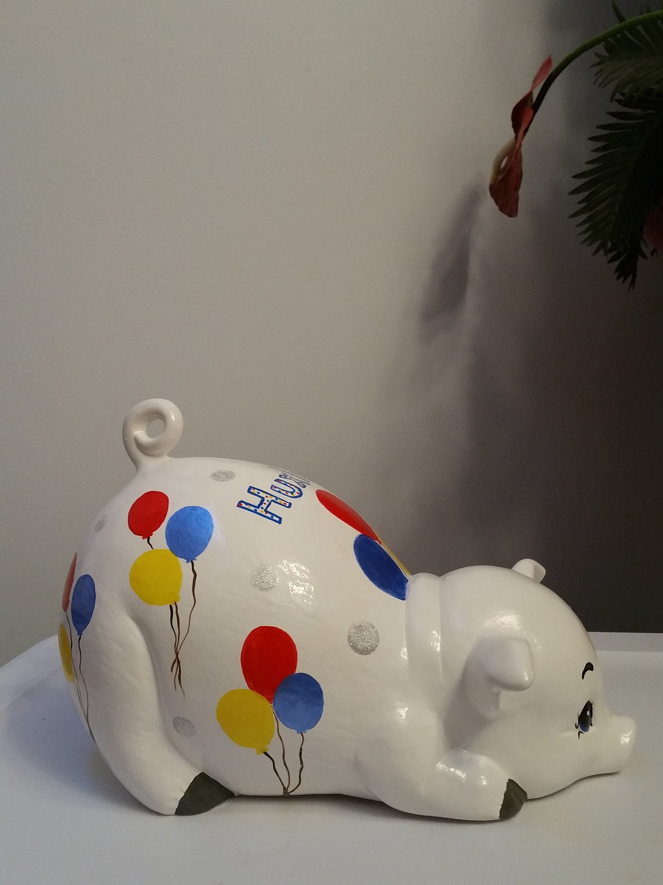 Piggy bank/personalized piggy bank/custom piggy bank/girls piggy bank/ceramic piggy bank/baby gift/baby shower gift/birthday gift
