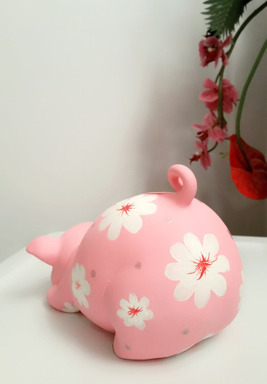Personalized piggy bank, girls' piggy bank, baby piggy bank, pink piggy bank, ceramic piggy bank, baby gift, baby shower gift