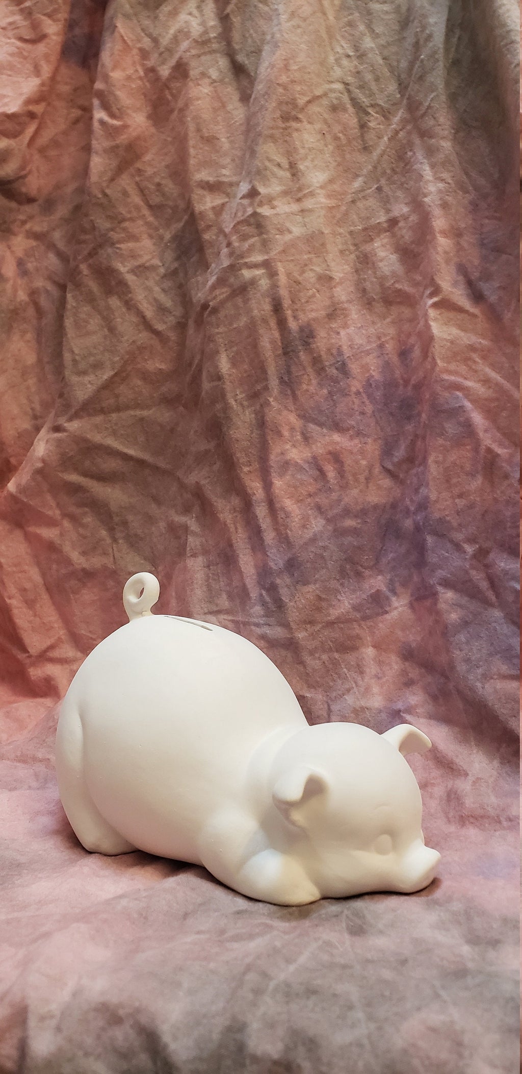 Ceramic bisque piggy bank/paint-your-own piggy bank
