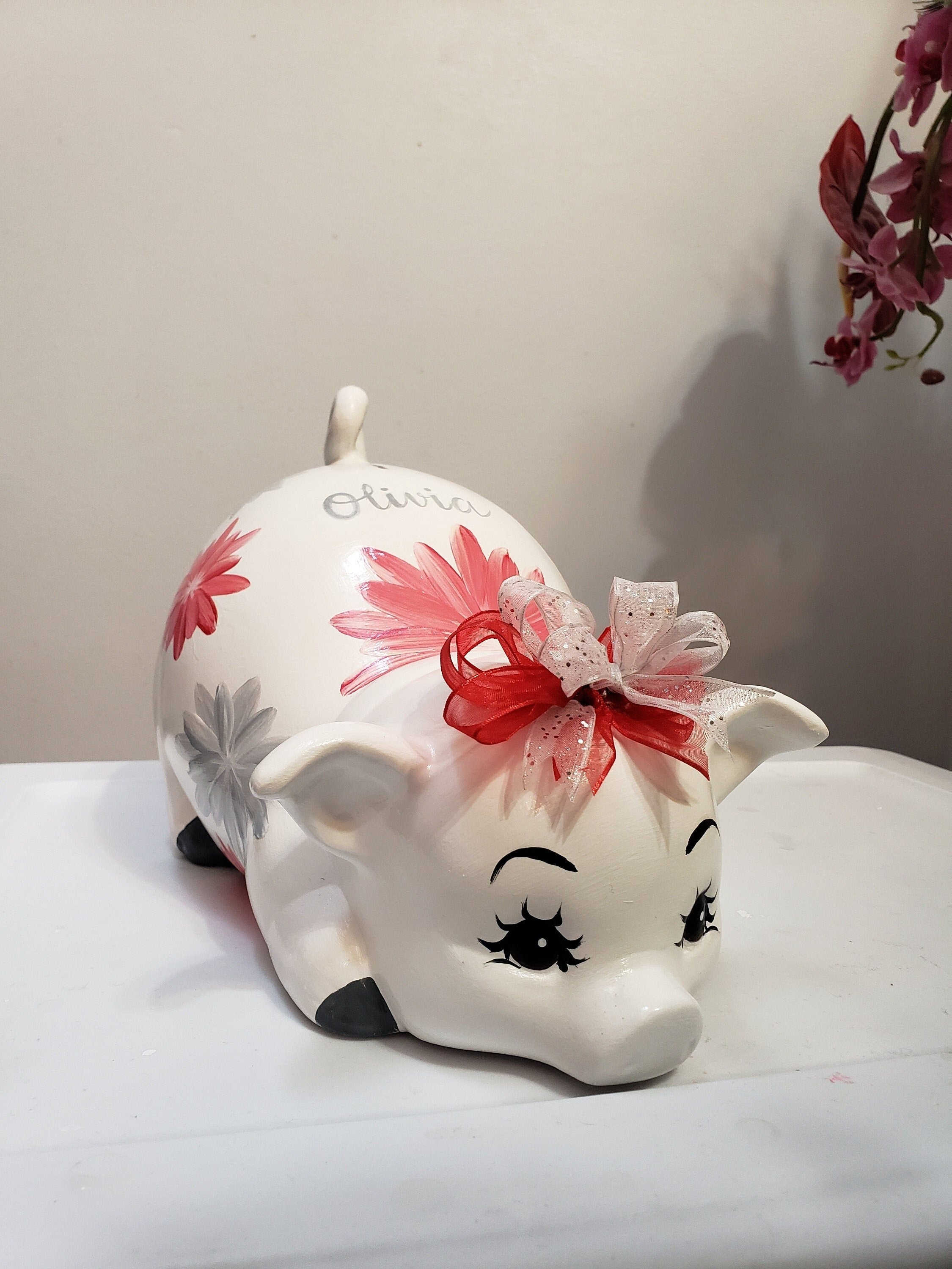 Piggy bank/personalized piggy bank/custom piggy bank/girls piggy bank/baby gift/baby shower gift/birthday gift