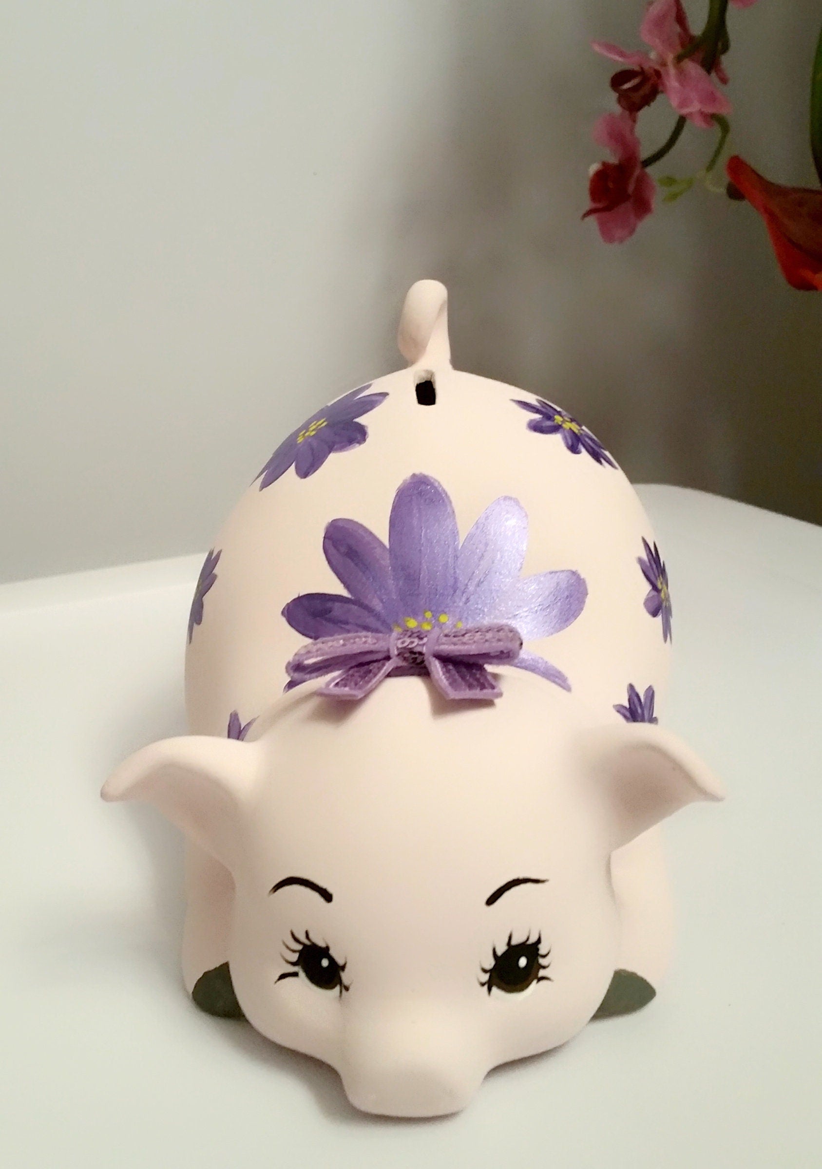 Personalized piggy bank/girls piggy bank/baby bank/ceramic piggy bank/Baby gift/Baby shower gift