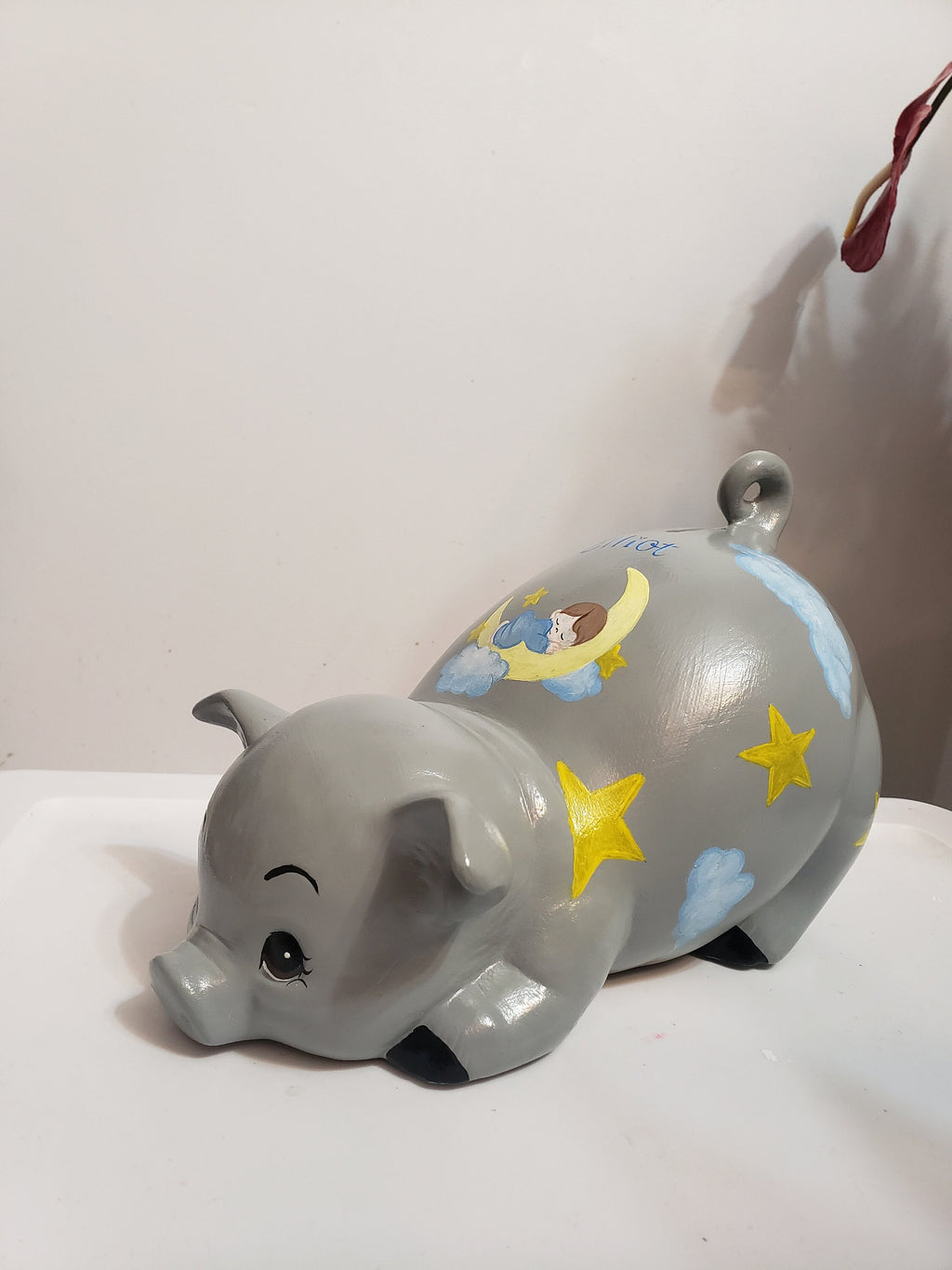 Piggy bank/personalized piggy bank/custom piggy bank/girls piggy bank/ceramic piggy bank/baby gift/baby shower gift/birthday gift