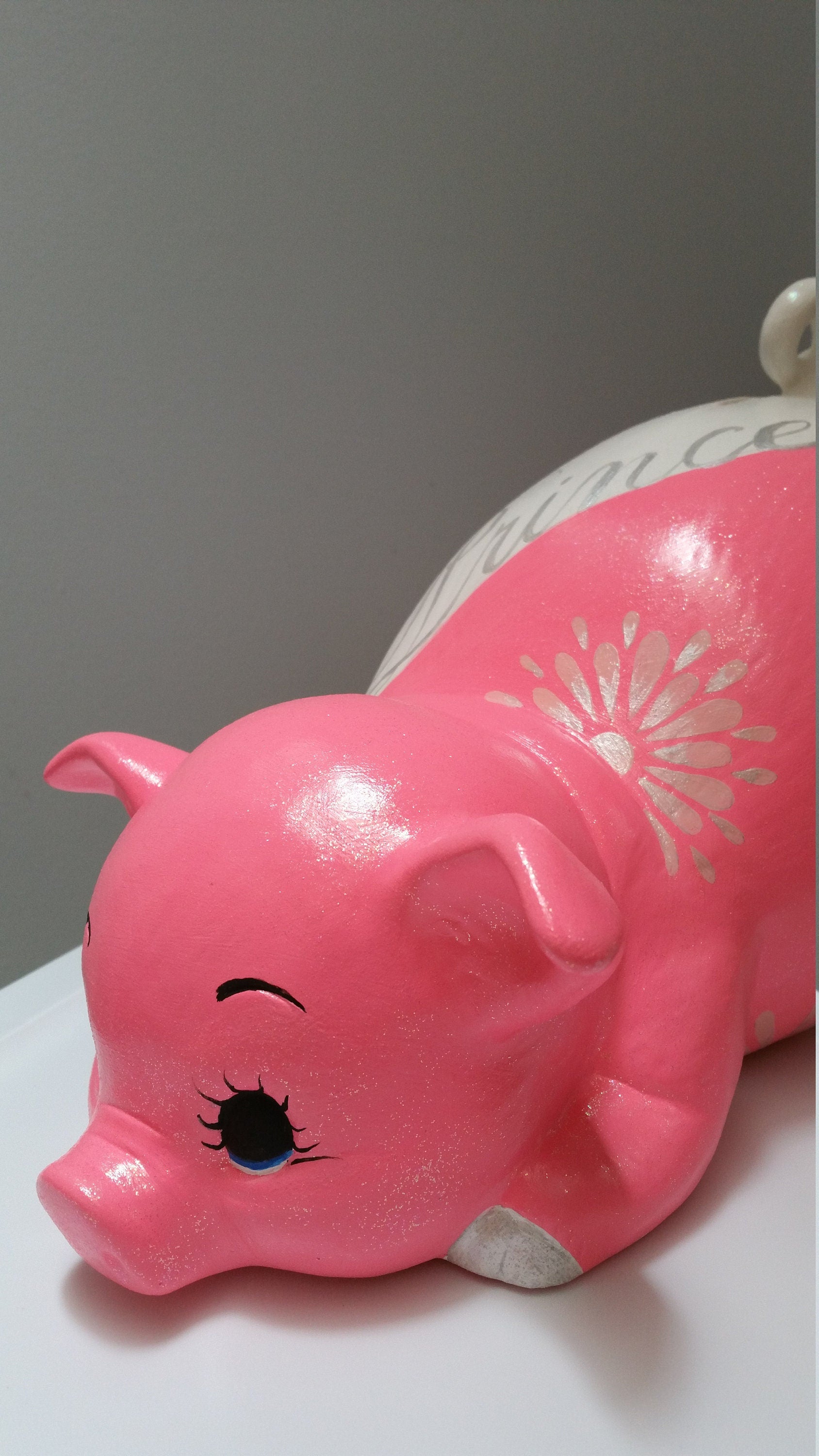 Personalized girls piggy bank, princess piggy bank, baby bank, piggy bank, girls piggy bank/ceramics piggy bank/Baby gift/Baby shower gift