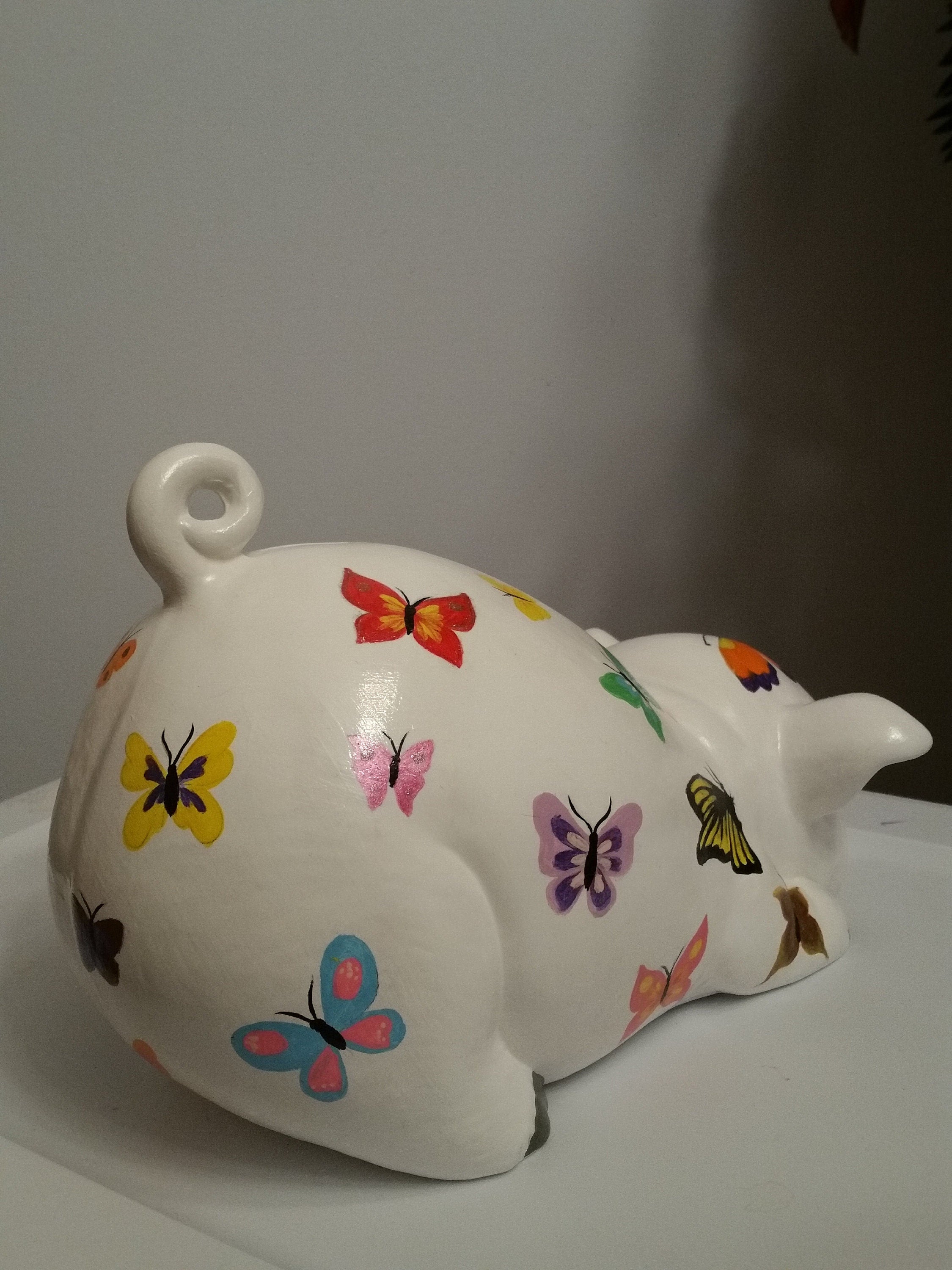 Large multicolor piggy bank/piggy bank/personalized piggy bank/girls piggy bank