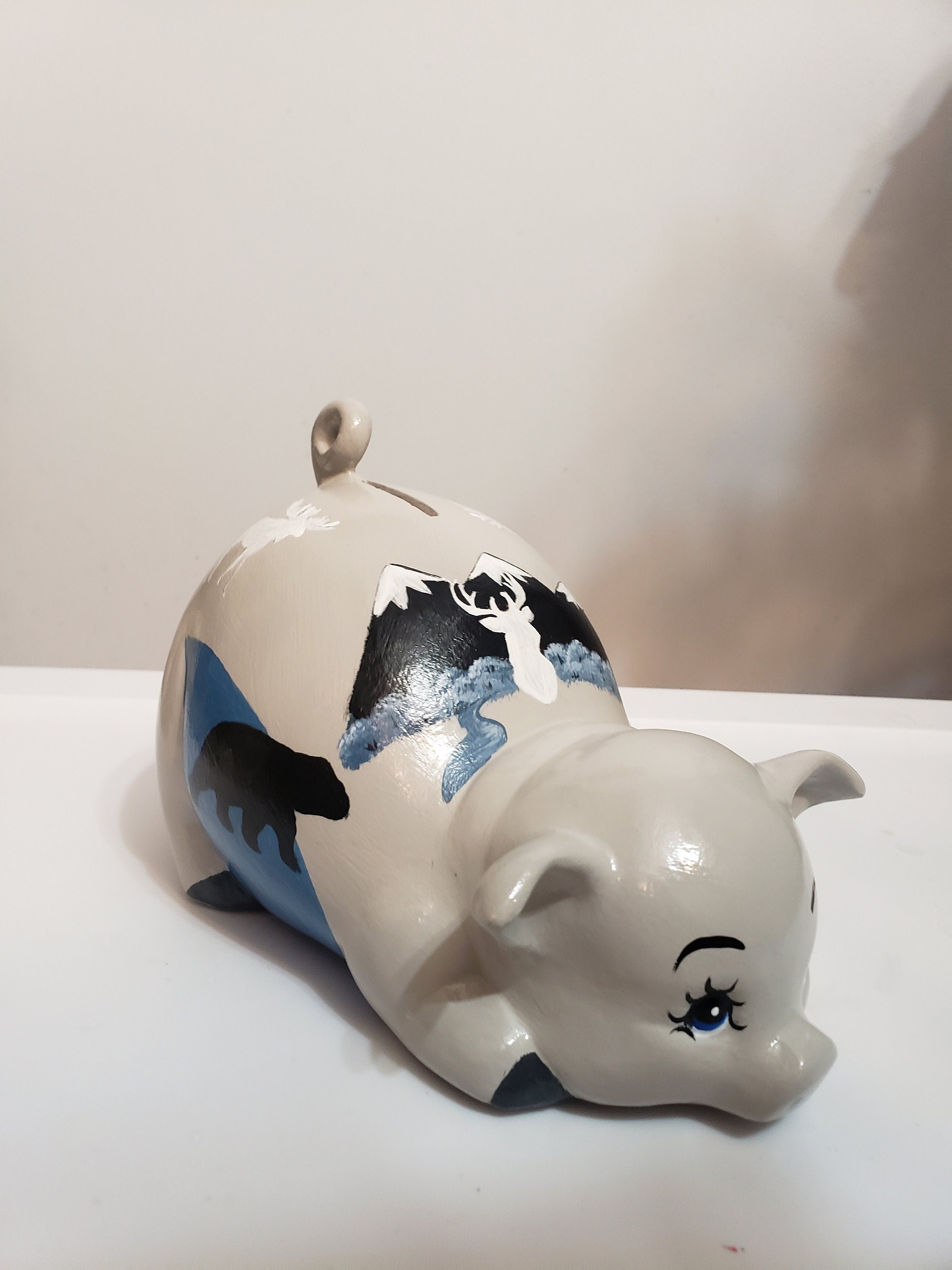 Large Bear & Moose Theme Piggy Bank