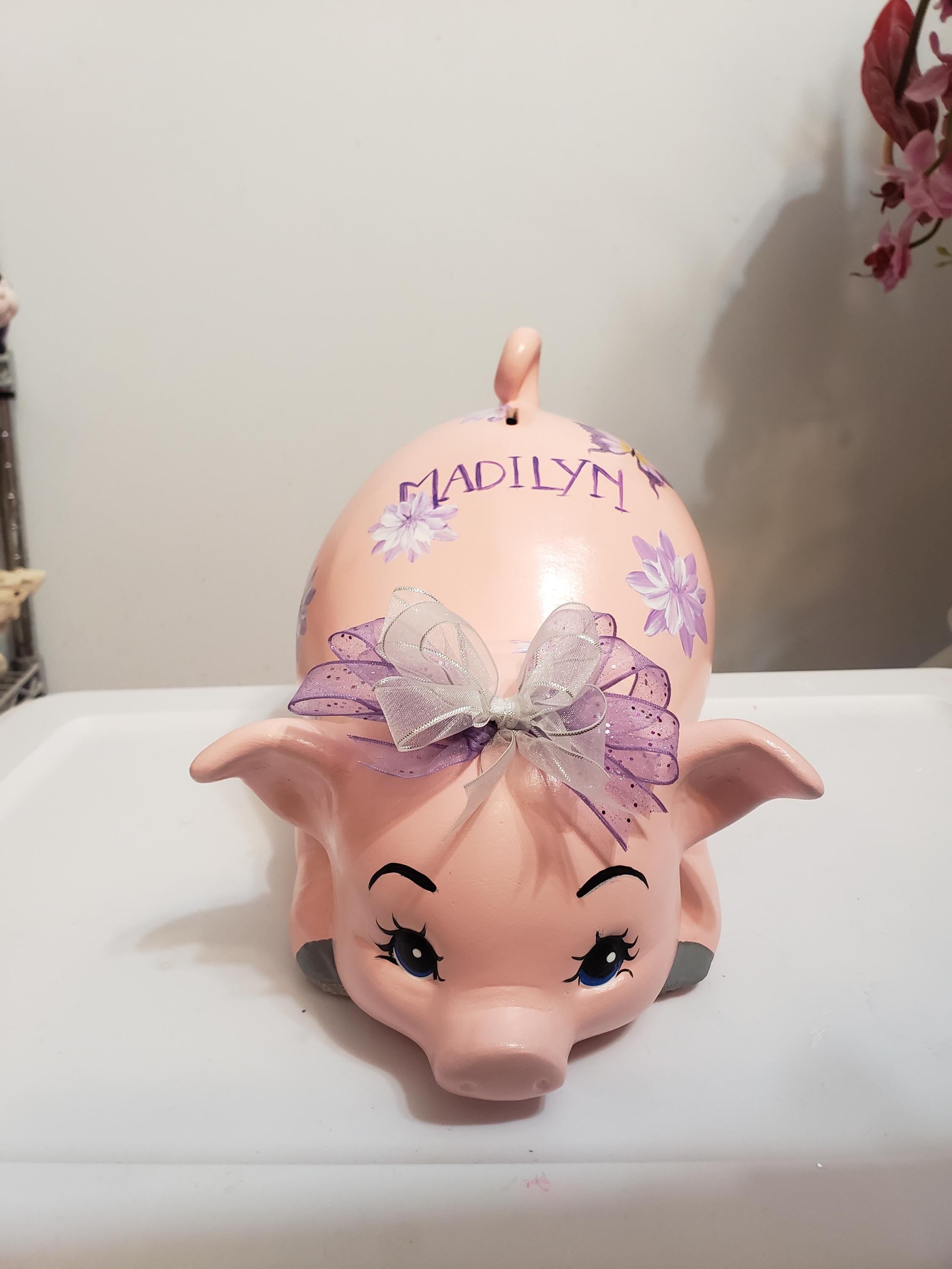 Piggy bank/personalized piggy bank/custom piggy bank/girls piggy bank/baby gift/baby shower gift/birthday gift