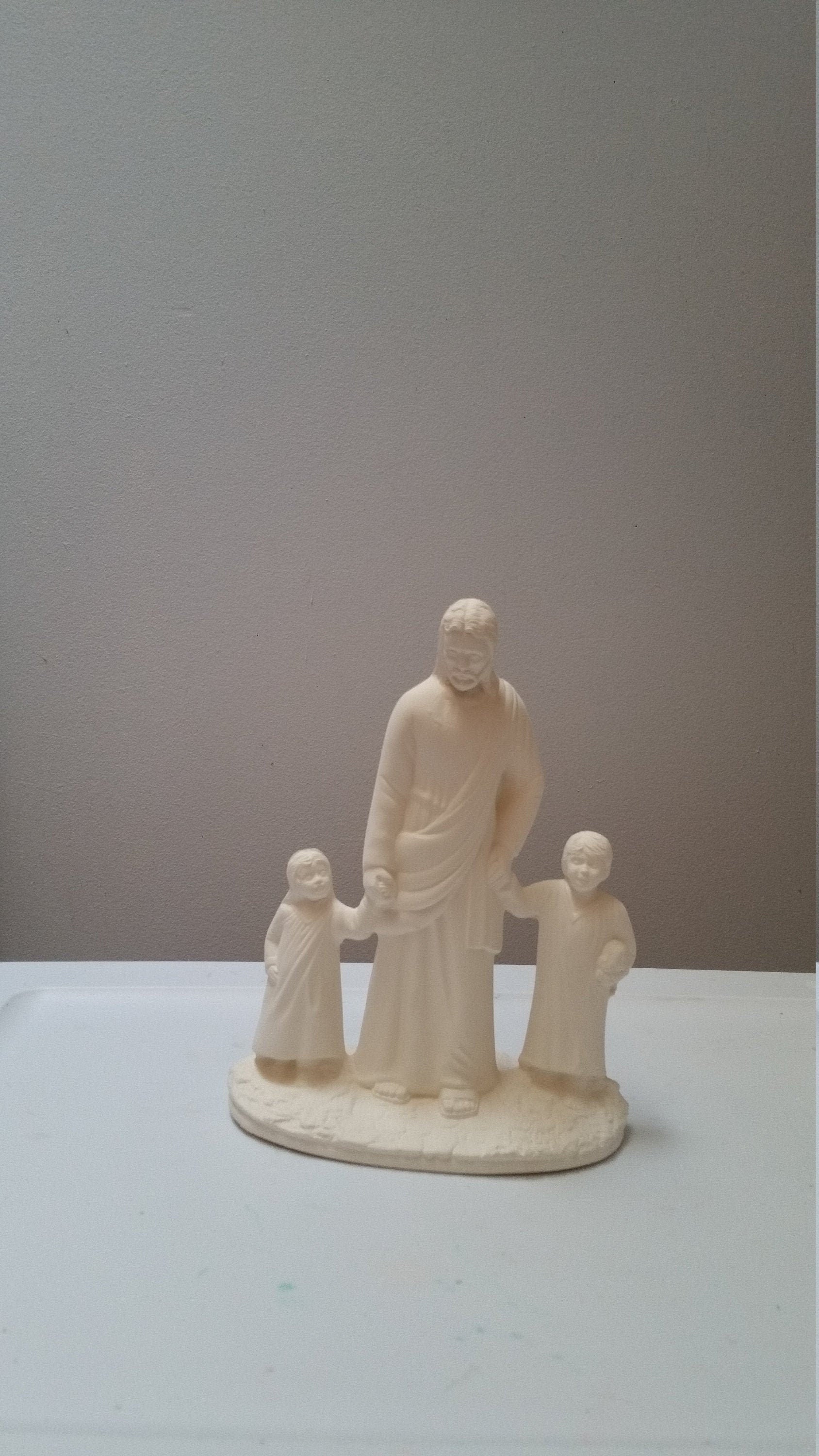 Ready to paint ceramic bisque Jesus and the Children