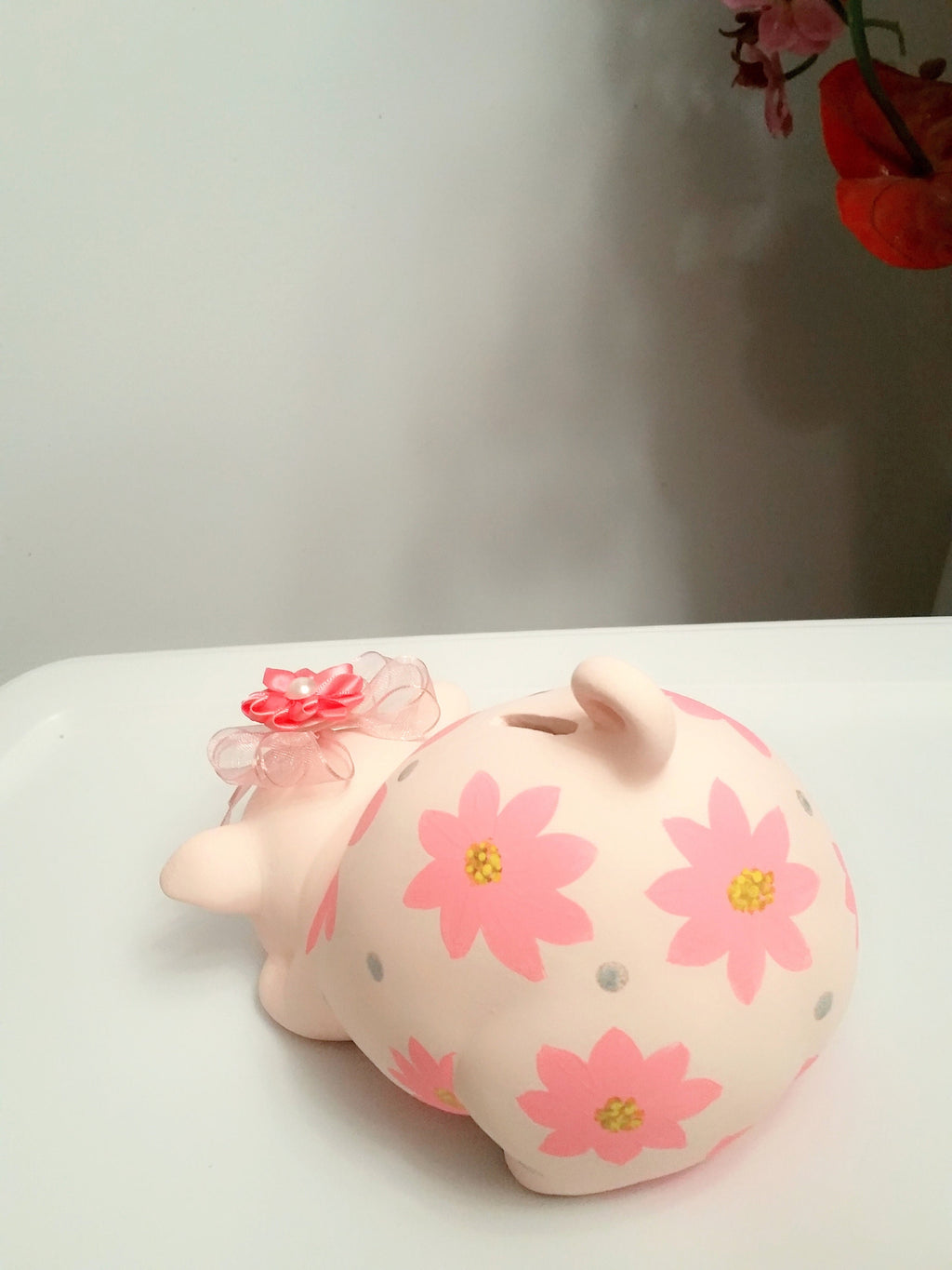 Piggy bank/personalized piggy bank/girls piggy bank/pink piggy bank/baby gift/baby shower gift