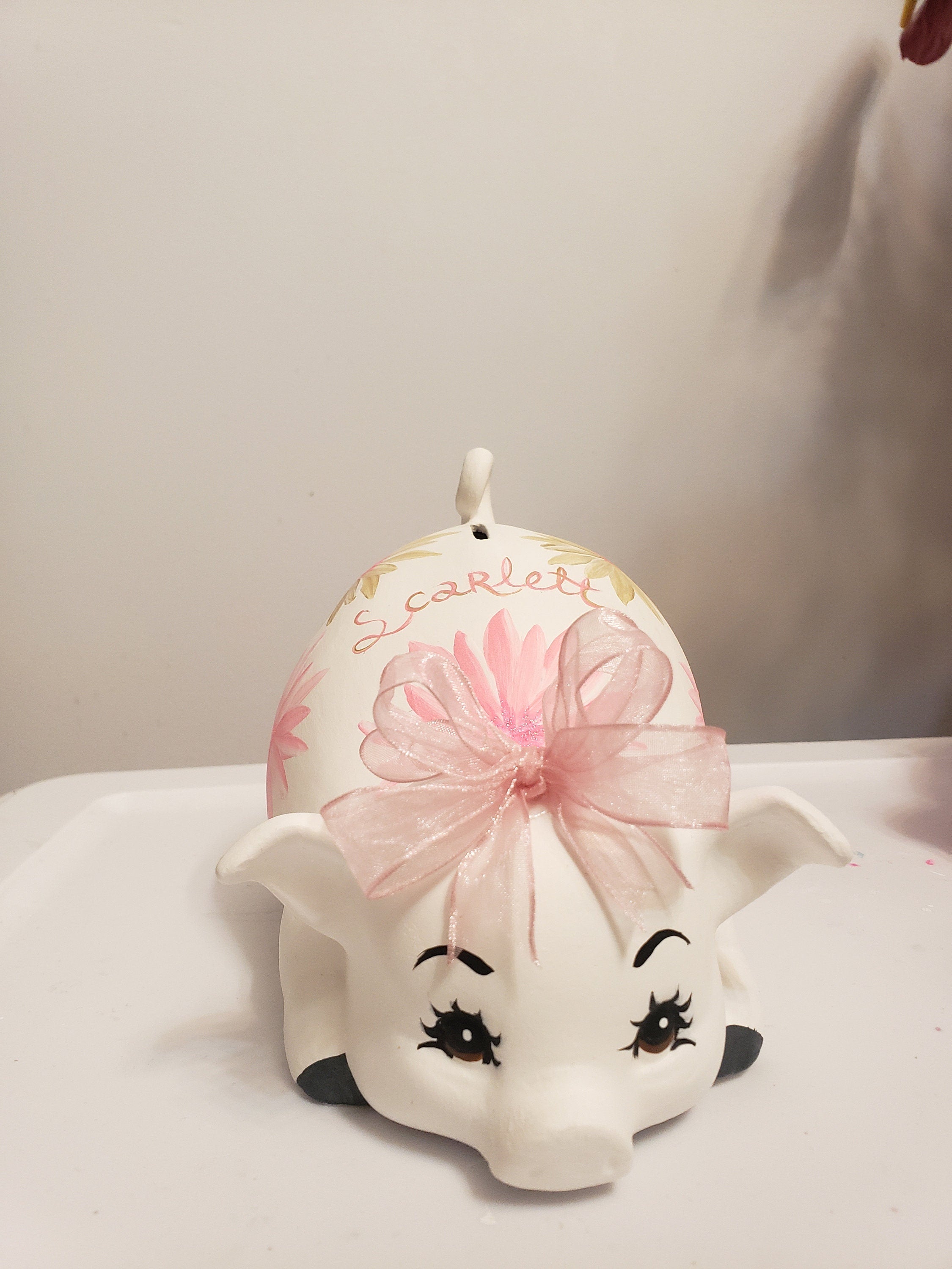 Piggy bank/personalized piggy bank/custom piggy bank/girls piggy bank/ceramic piggy bank/baby gift/baby shower gift/birthday gift