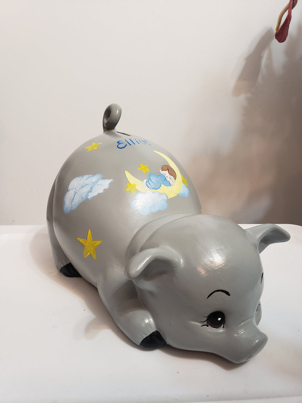 Piggy bank/personalized piggy bank/custom piggy bank/girls piggy bank/ceramic piggy bank/baby gift/baby shower gift/birthday gift
