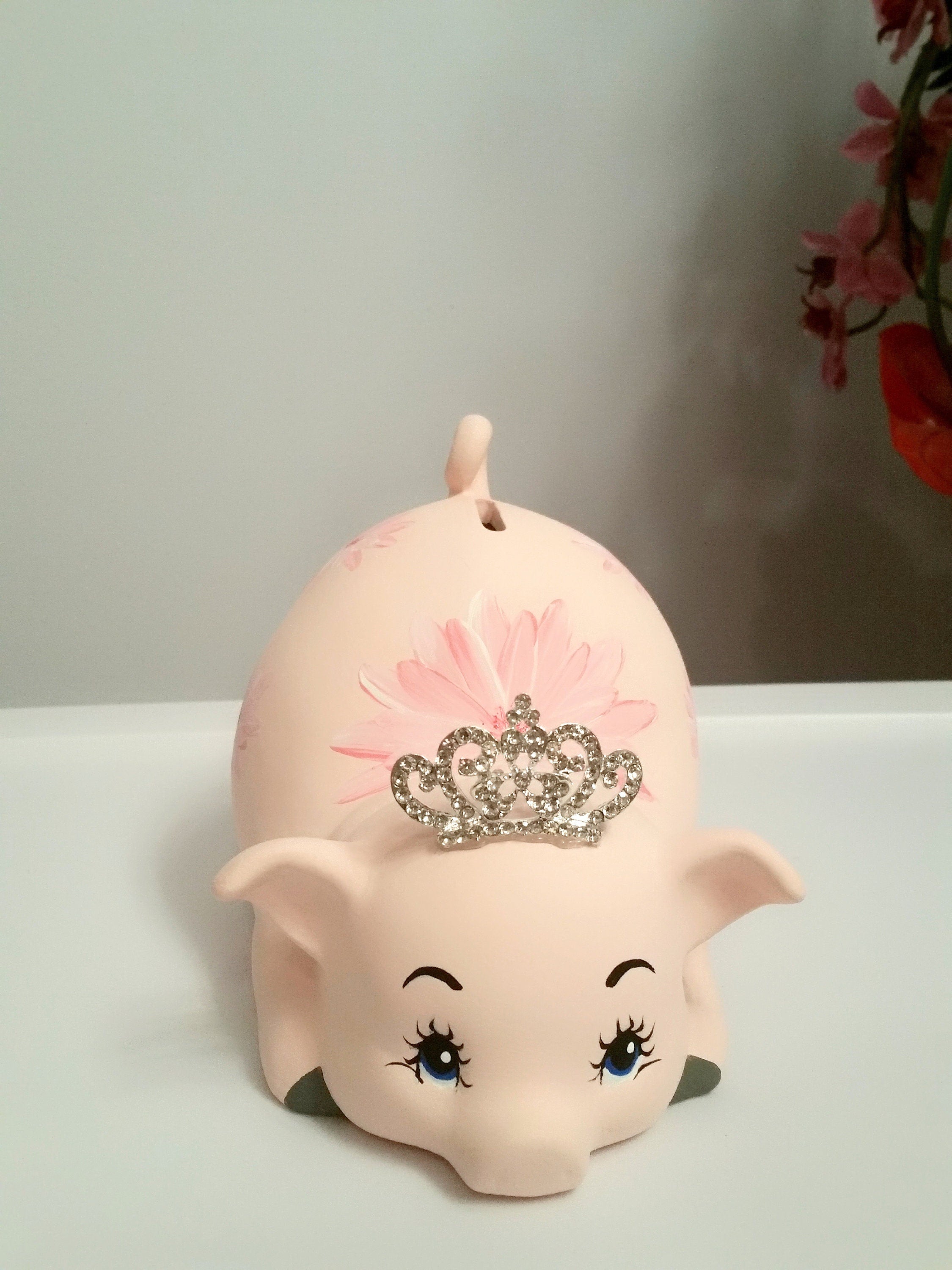 Personalized piggy bank/girls piggy bank/baby bank/baby gift/baby shower gift