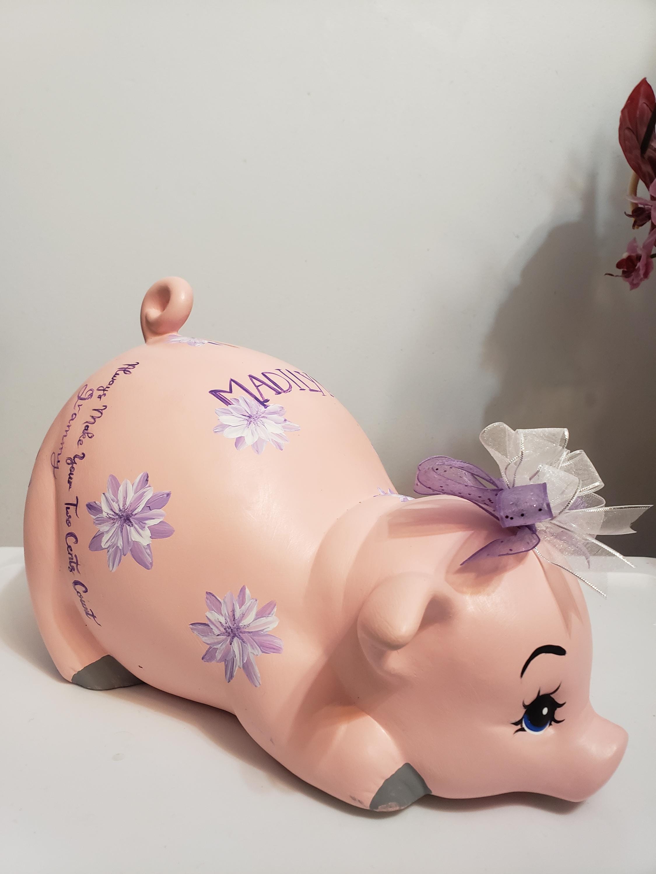 Piggy bank/personalized piggy bank/custom piggy bank/girls piggy bank/baby gift/baby shower gift/birthday gift