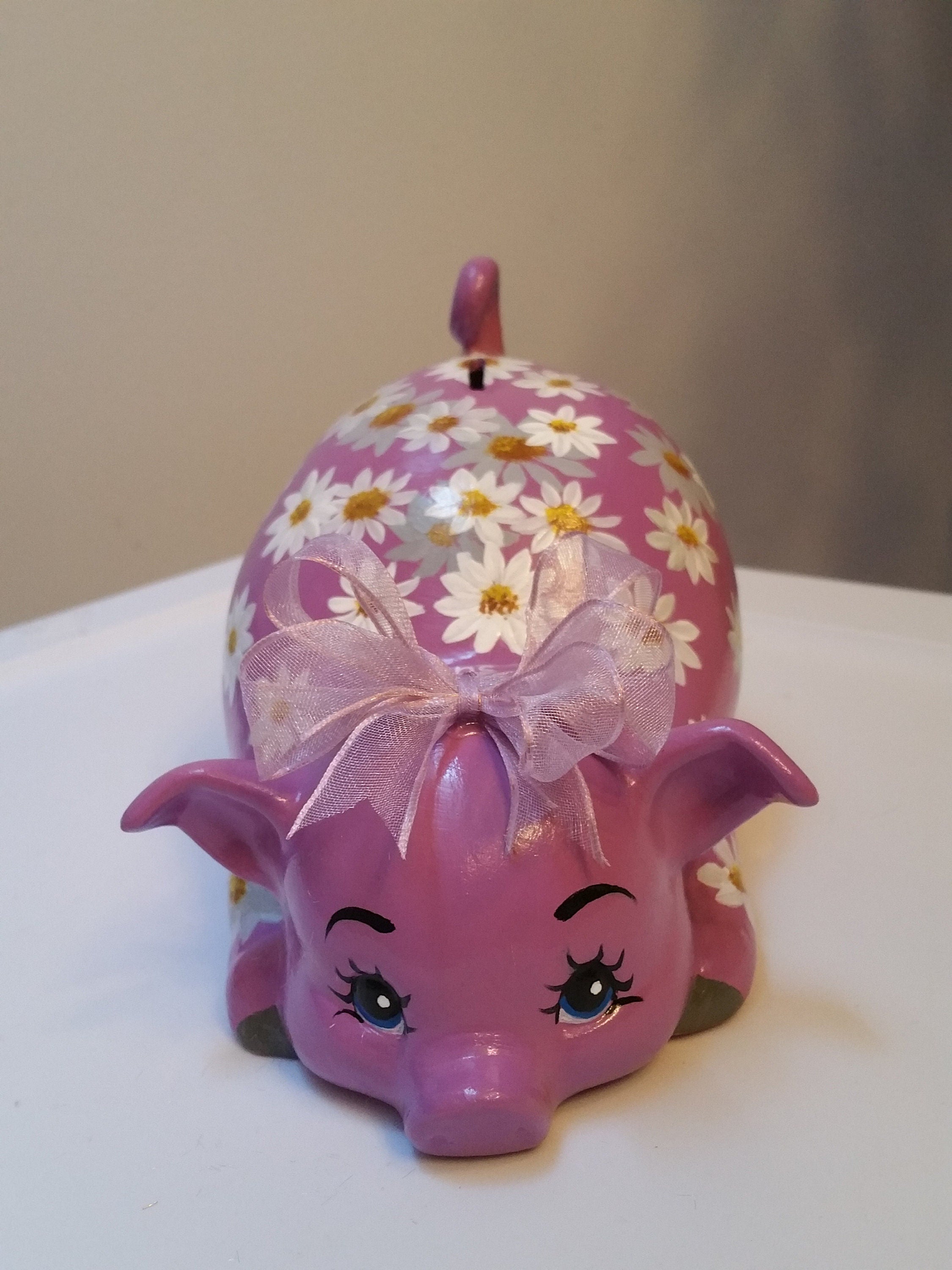 Piggy bank/personalized piggy bank/custom piggy bank/girls piggy bank/ceramic piggy bank/baby gift/baby shower gift/birthday gift