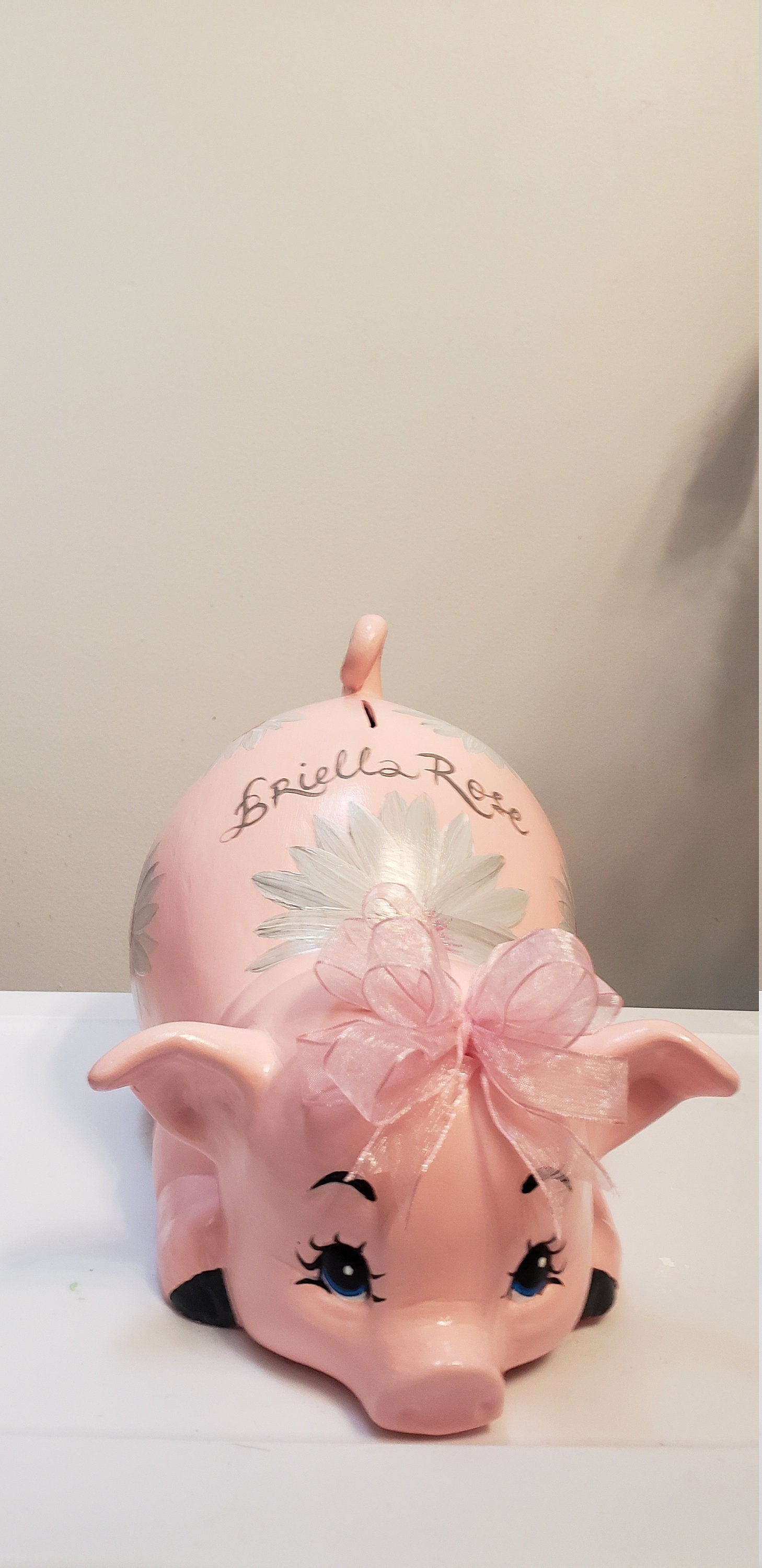 Piggy bank/large piggy bank/girls piggy bank/ceramics piggy bank/baby gift/baby shower gift