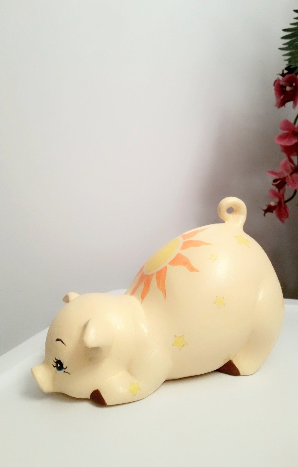 Glow-in-the-dark piggy bank, baby piggy bank, personalized piggy bank/ceramic piggy bank/Baby gift/Baby shower gift