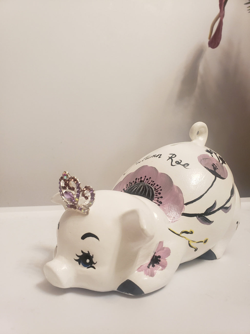 Piggy bank/personalized piggy bank/custom piggy bank/girls piggy bank/baby gift/baby shower gift/birthday gift