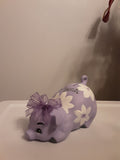 Personalized Piggy Bank/Piggy Bank/Girls Piggy Bank/Purple Piggy Bank/Baby gift/Baby shower gift