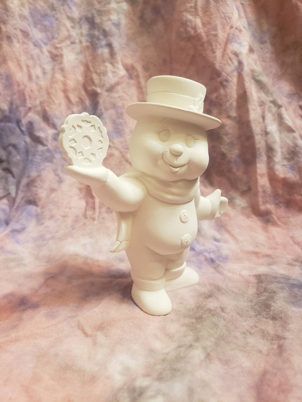 Paint your own Snowman holding a Snowflake