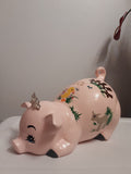 Piggy bank/personalized piggy bank/custom piggy bank/girls piggy bank/ceramic piggy bank/baby gift/baby shower gift/birthday gift