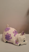 Piggy bank/Personalized piggy bank/girls piggy bank/baby bank/Ceramic piggy bank/Baby gift/Baby shower gift